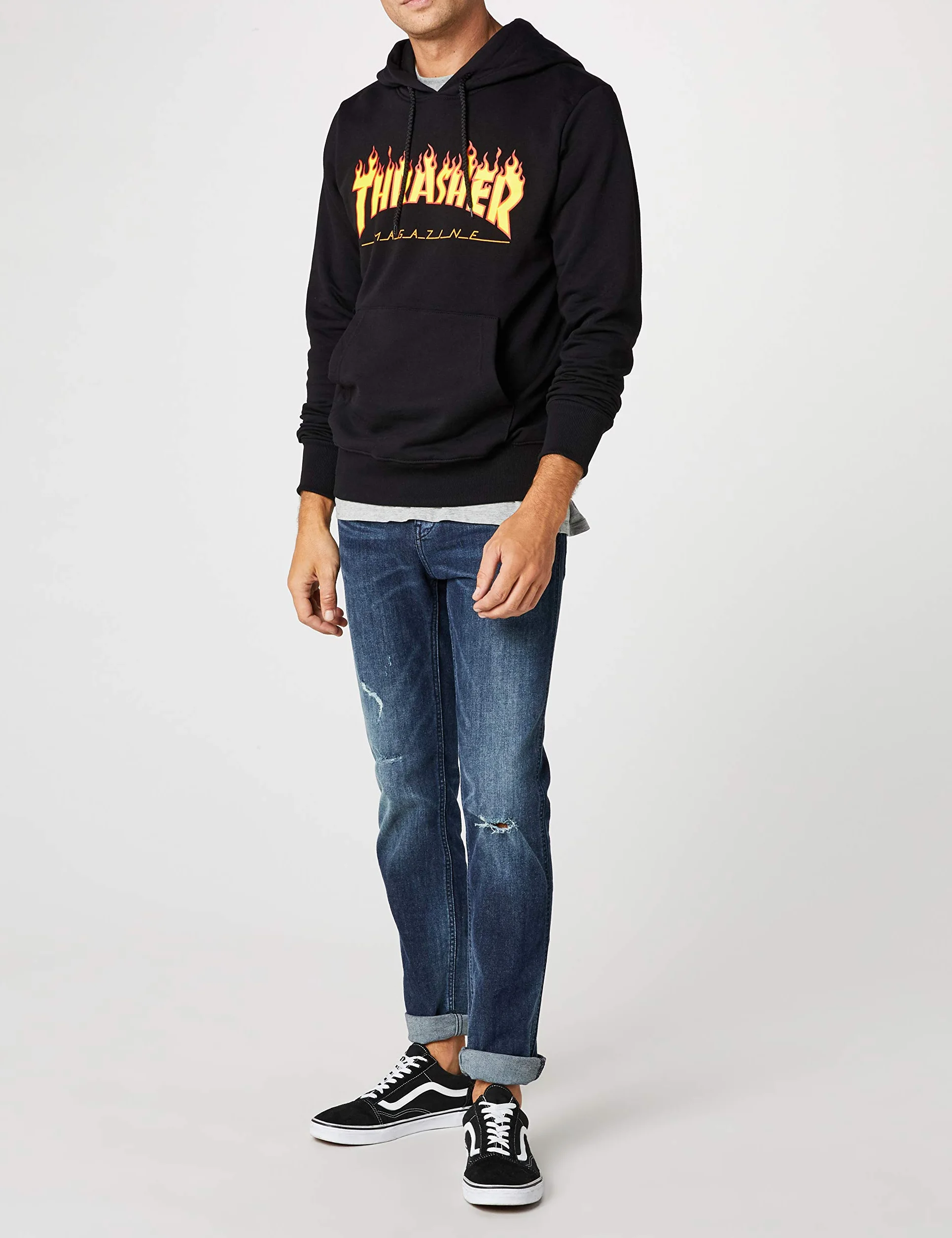 Thrasher Dzianina Mężczyźni Płomień logo