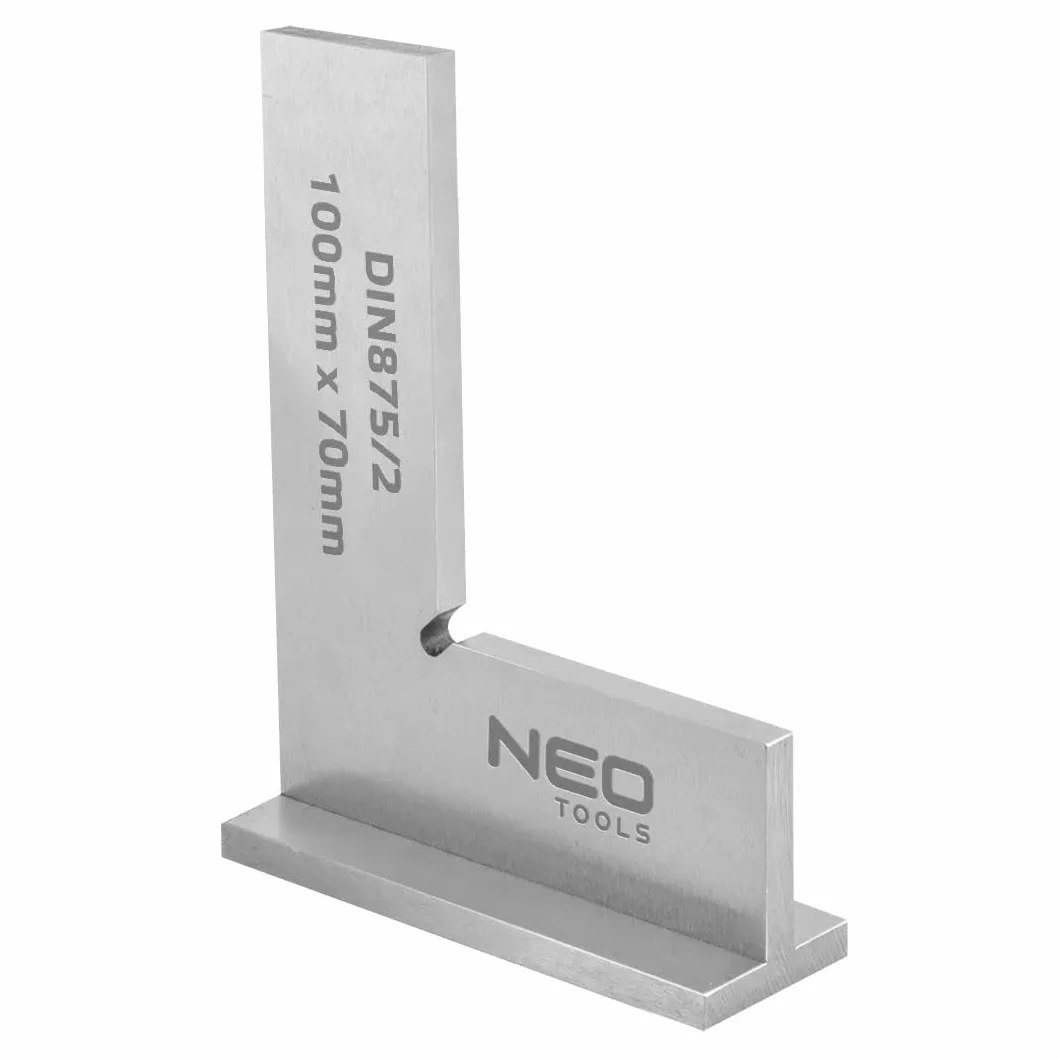 Kątownik z podstawą DIN875/2 100x70mm NEO 72-031