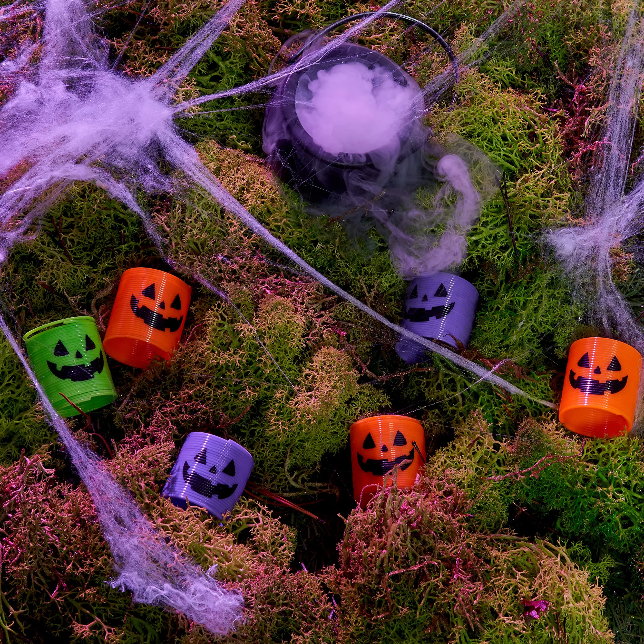 The Twiddlers - 36 Mini Halloween Magic Springs, Trick or Treat Party Toys Bag Fillers, Kids Game Prizes & Gifts