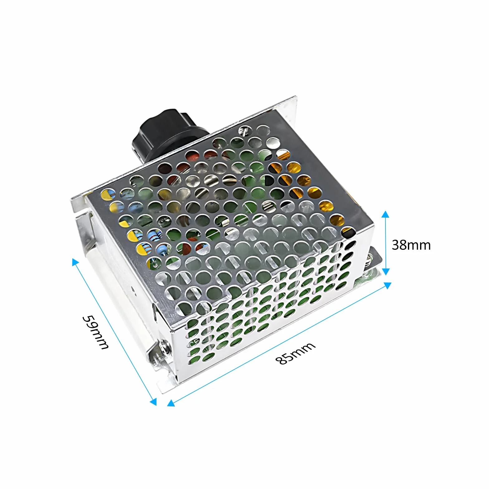 2 sztuki AC 220 V 4000 W High Power SCR elektroniczny regulator napięcia silnika, regulator prędkości obrotowej, kontrola napięcia, temperatury