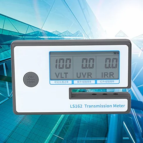 Przenośny Tester Słoneczny, LS162 Tint Solar Film Miernik Transmisji Samochodowej, Miernik Odrzucenia UV IR, Miernik Przepuszczalności światła Widzialnego 3 w 1, IR 950nm UV