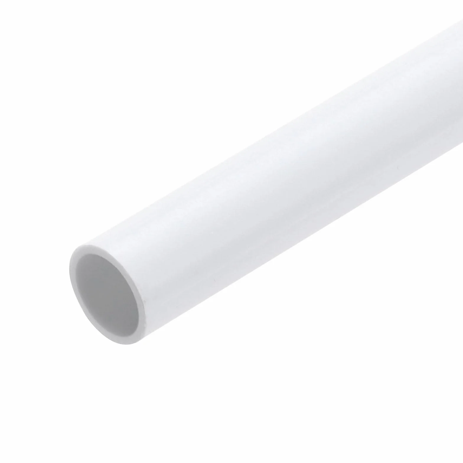 QUARKZMAN Sztywna rura PVC okrągła rura okucia 10 mm Id 12 mm od 9 "Długość biała wysoka wytrzymałość na wąż wodny, rzemiosło, osłona kabla