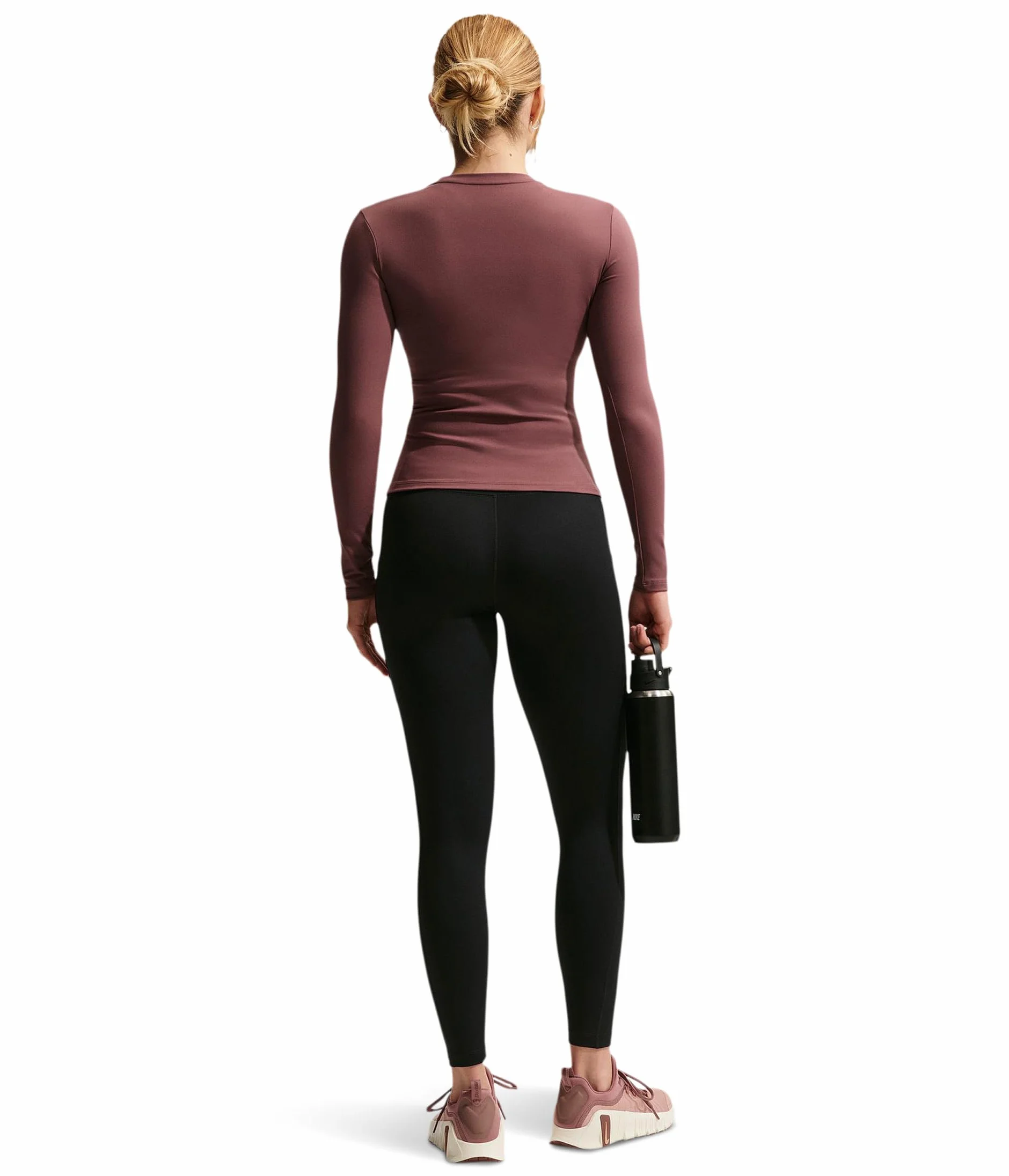Nike Damskie legginsy Df One Hr 7/8 Pkt, czarny/biały, S
