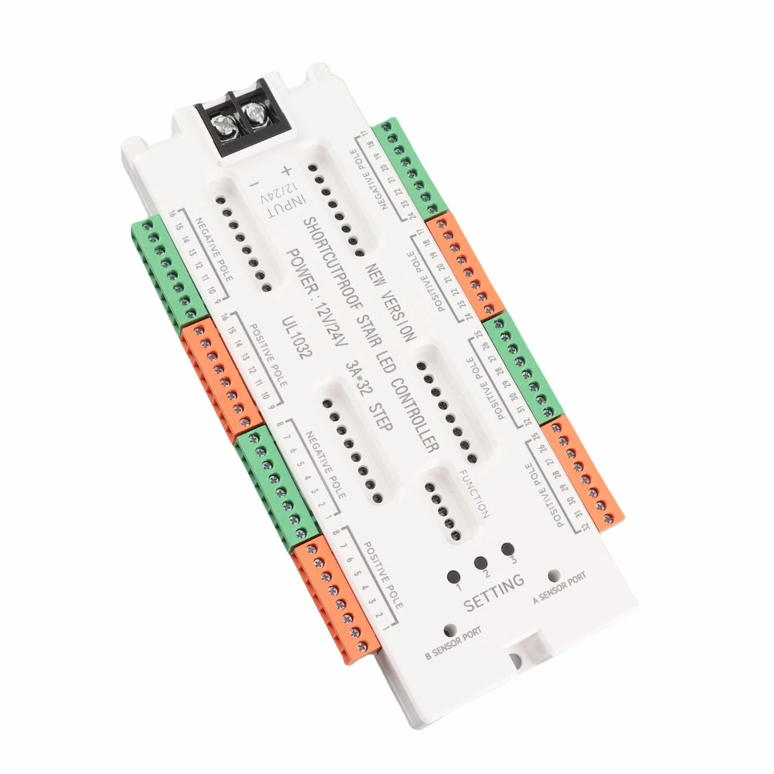 Keenso Czujnik Ruchu Schodowa -Kontroler Safe DC12V 24V Wejście do Handlowego do Domu ABS Materiał ABS