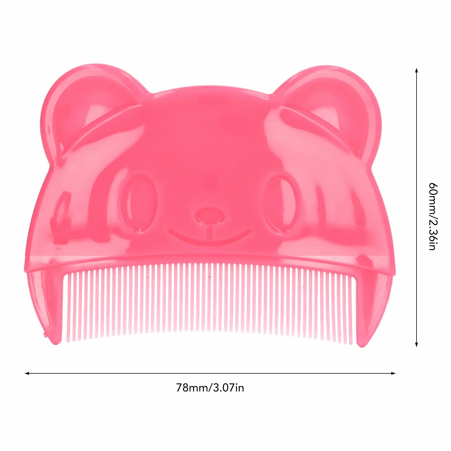 Cradle Cap Brush and Comb, Baby Bath Silicone Brush, Miękka Szczotka Sensoryczna Grzebień do Włosów dla Dzieci z Miękkim Silikonowym Włosiem Pomaga Delikatnie Masuj Skórę Głowy(Czerwony)