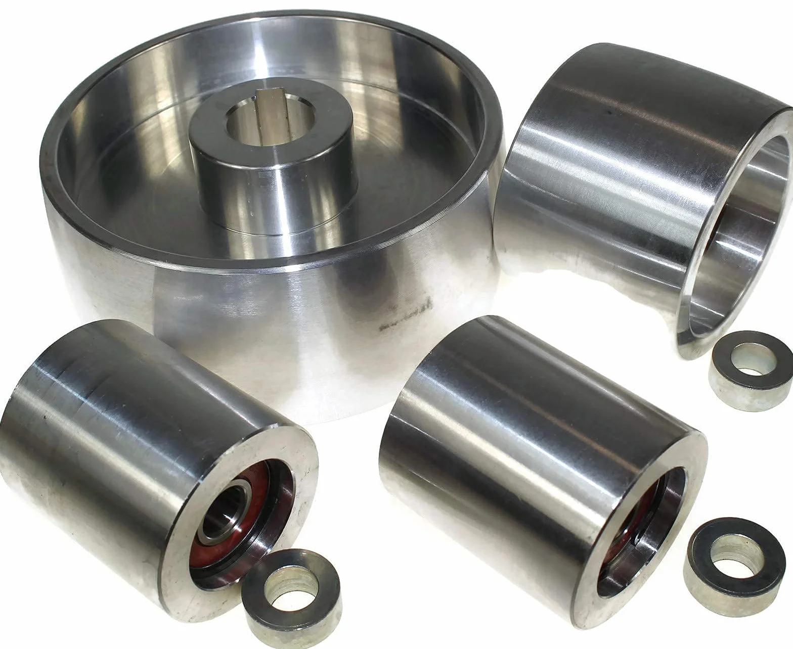 (AL5-24) CNC frezowana szlifierka pasowa zestaw do szlifierek nożowych 130 mm napęd 24 mm trzpień 75 mm tor 50 mm Idler