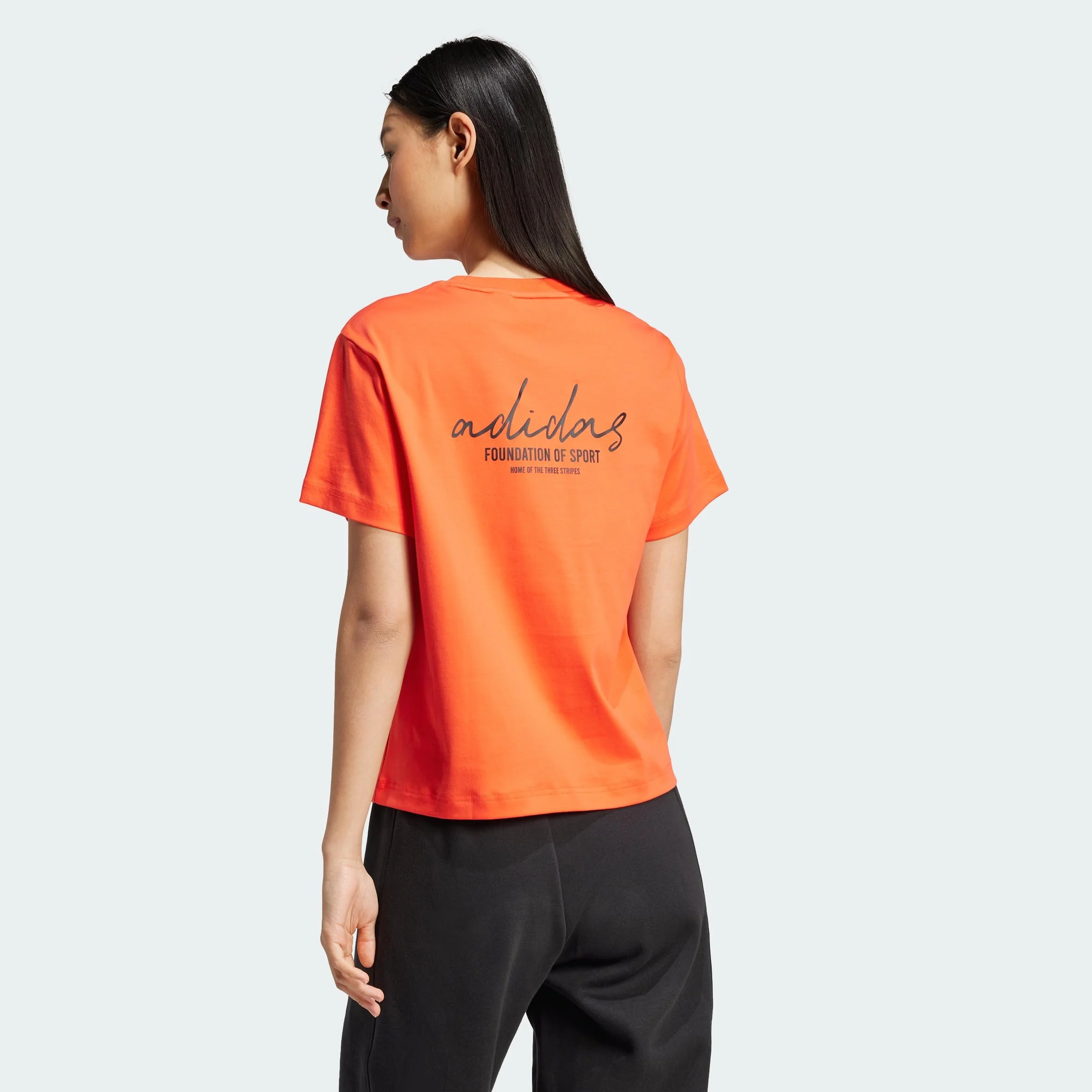 adidas Kobiety SIGNATURE GRAPHIC PRINT T-SHIRT, bright red, S