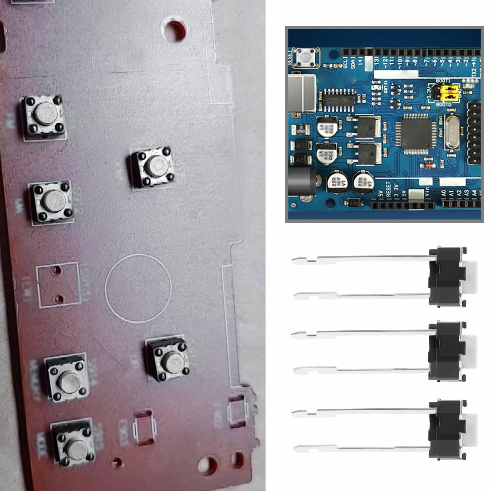 50 szt. mikrochwilowy przełącznik przyciskowy zamiennik chwilowy dotykowy taktowy przełącznik przyciskowy akcesoria do bezlutowniczych płytek prototypowych obwodów elektronicznych