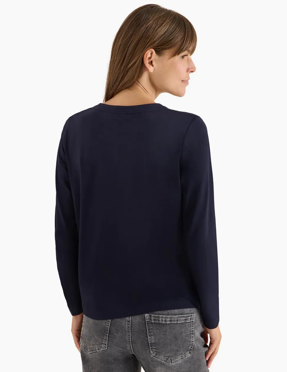 Cecil Damska koszulka w stylu tuniki, Urban Dark Blue, L