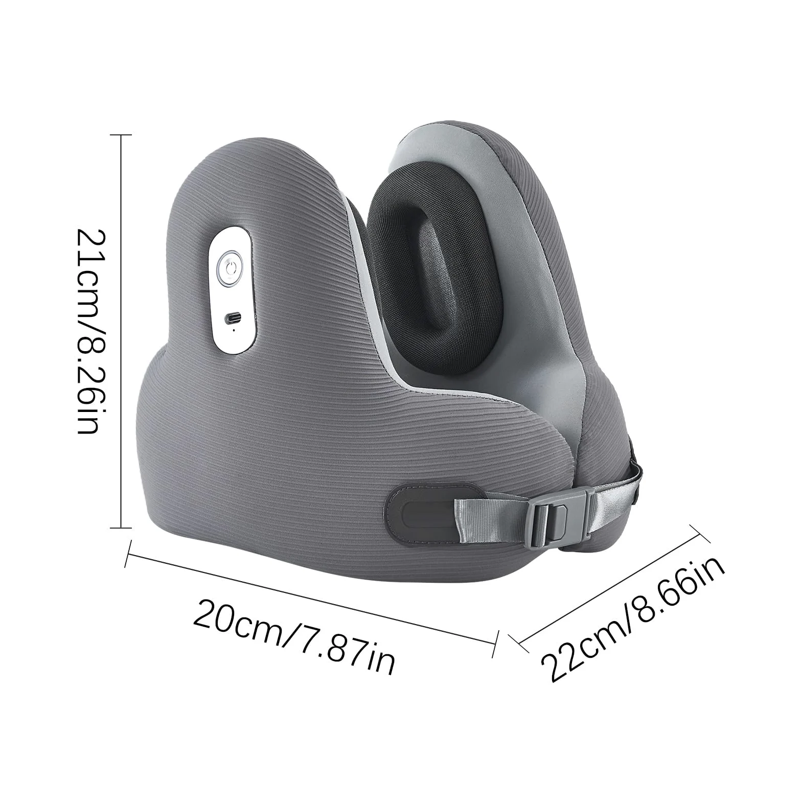 Poduszka pod kark samolot, poduszka do spania kark w podró?y – ergonomiczna poduszka z bezprzewodowym zestawem s?uchawkowym dla kobiet m? ?czyzn dzieci podró?uj?cych do studia ?pi?cych poci?gu