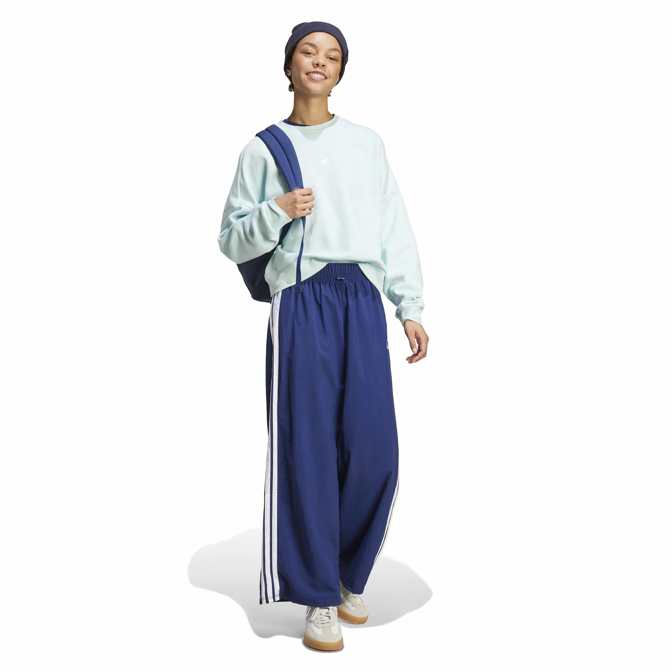 adidas Essentials 3-stripes Lifestyle Woven Parachute Pants - Spodnie golfowe Kobiety