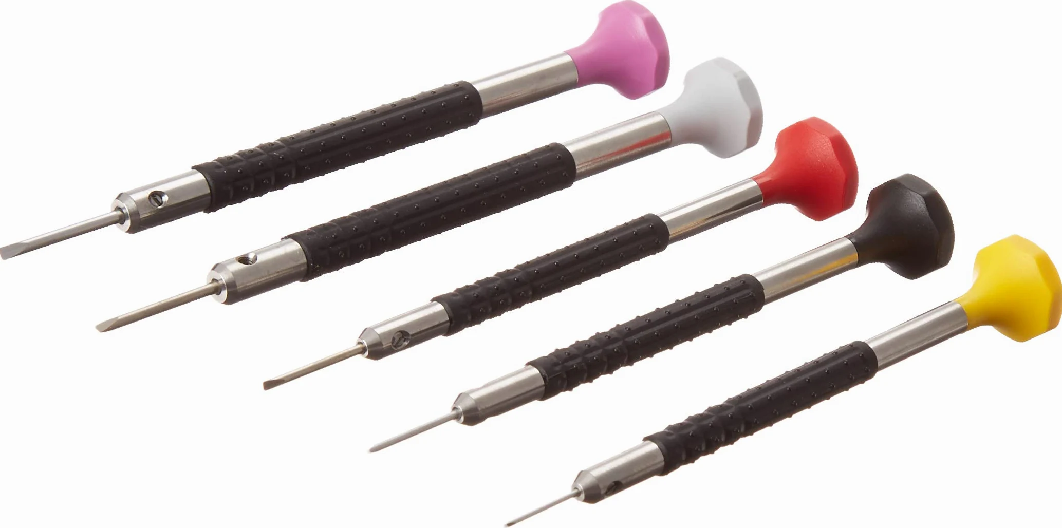 Bergeon 6899-P05 zestaw 5 zegarmistrzów, ergonomiczne śrubokręty, narzędzia szwajcarskie