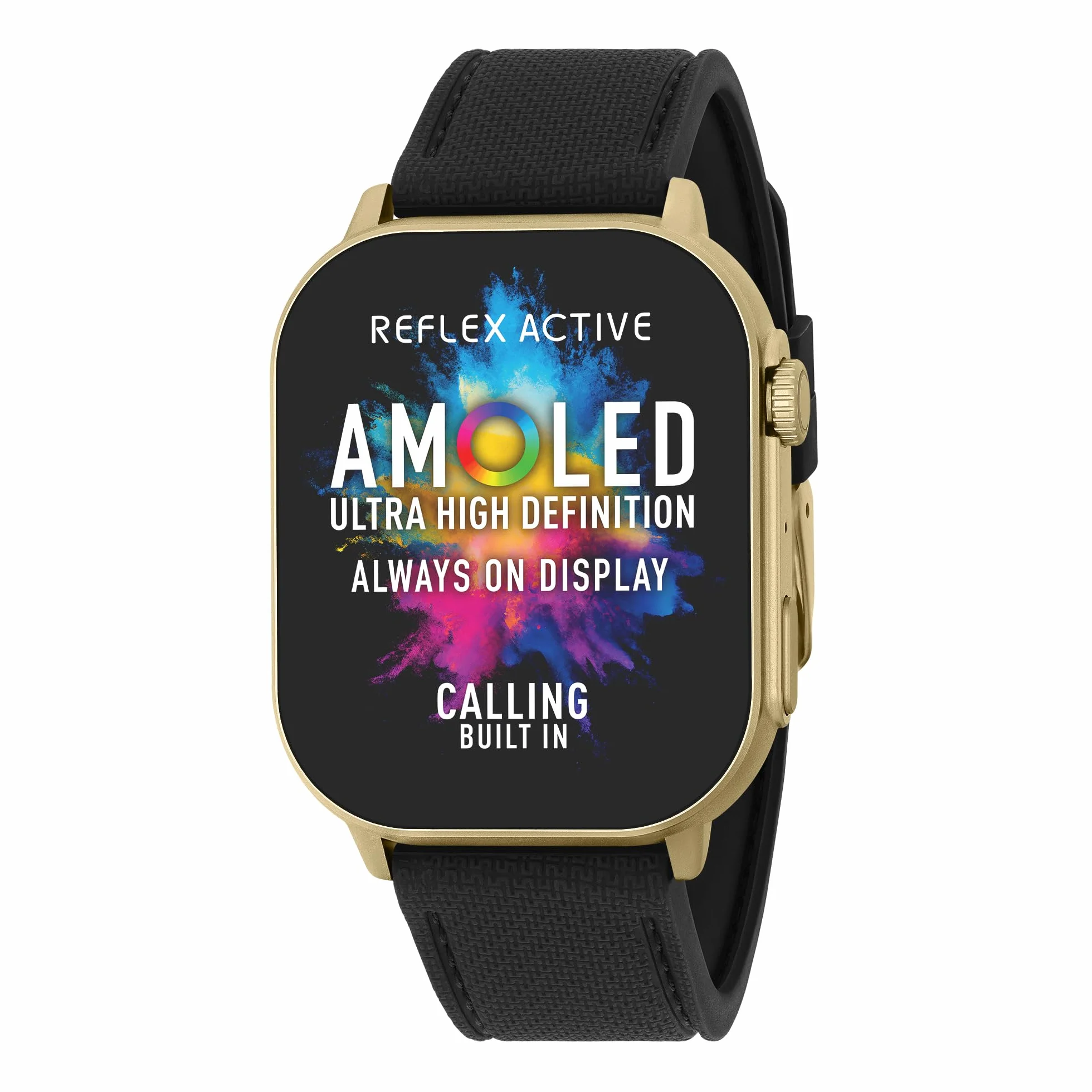 Reflex Active Inteligentny zegarek Amoled serii 29 2,04'' ekran dotykowy IP68 czarny pasek iOS Android