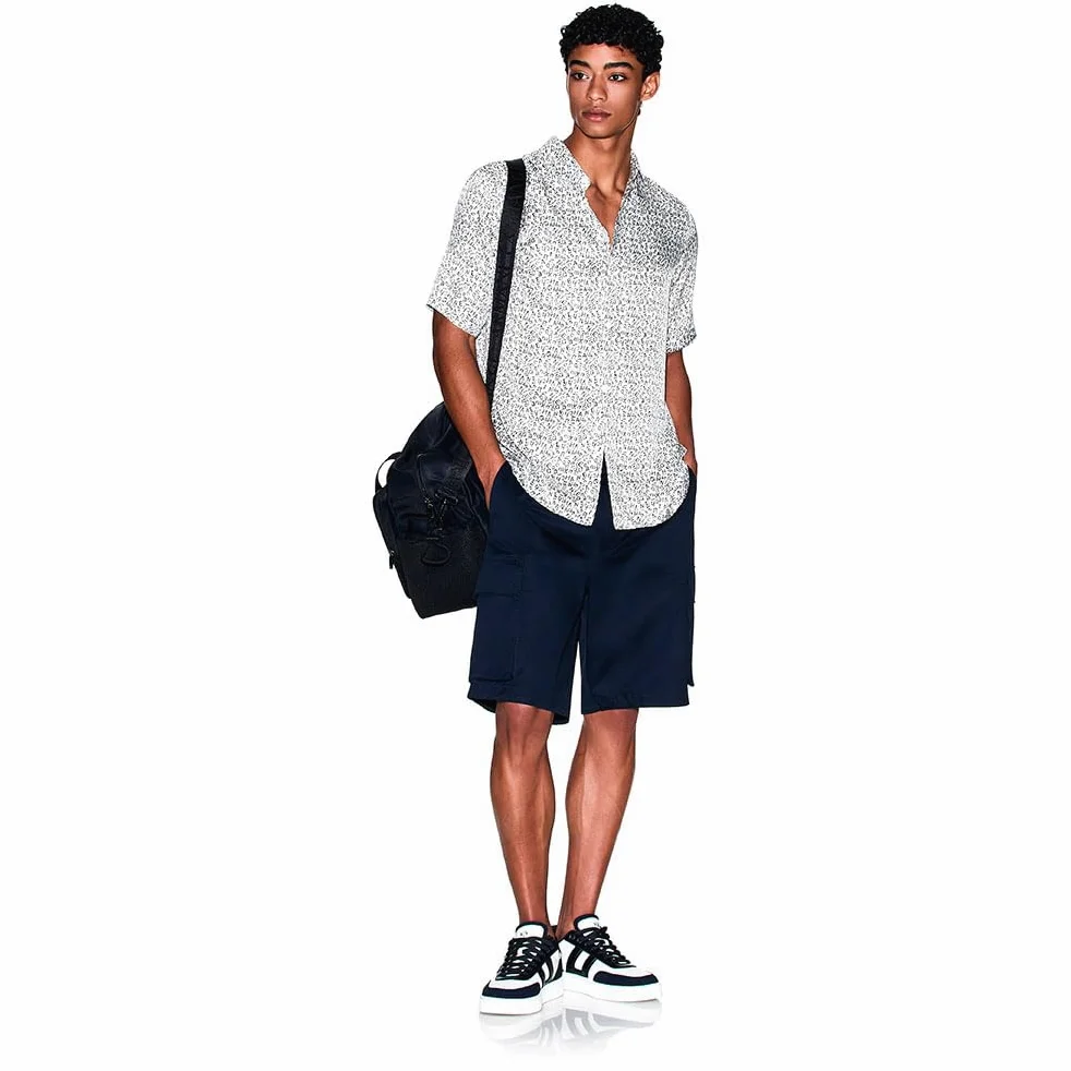 Armani Exchange Urban Style Back Logo - spodenki cargo Mężczyźni