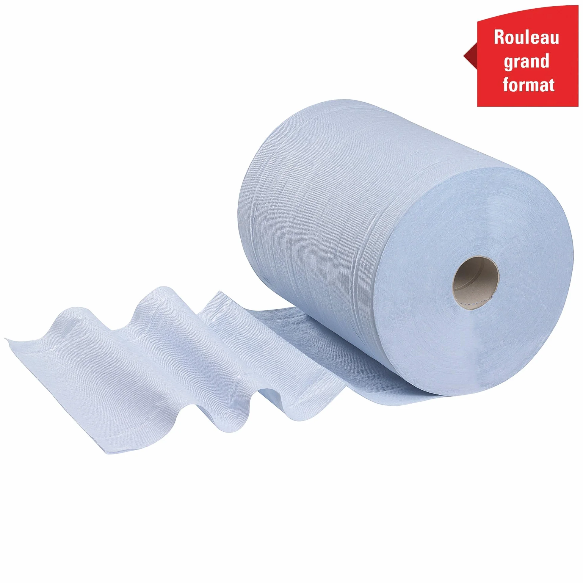 Papier do wycierania WypAll L20 do czyszczenia i konserwacji 7301 - Bardzo szeroki - 1 niebieska rolka czyściwa x 500 papierowych ściereczek (łącznie 500)