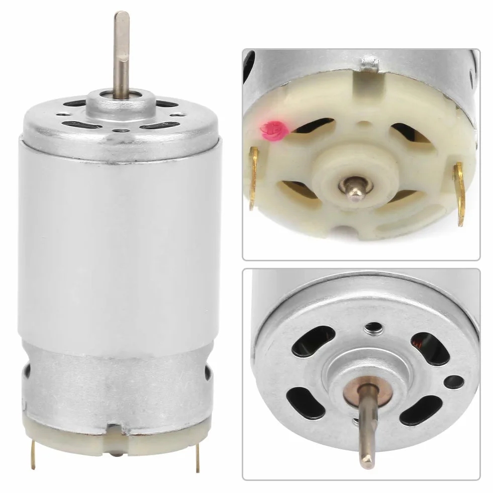 Silnik Mini DC, High Speed Circular D-Type As 395 silnik, silnik elektryczny 3-12 V długi wał mikro silnik do zabawek RC i robotyki