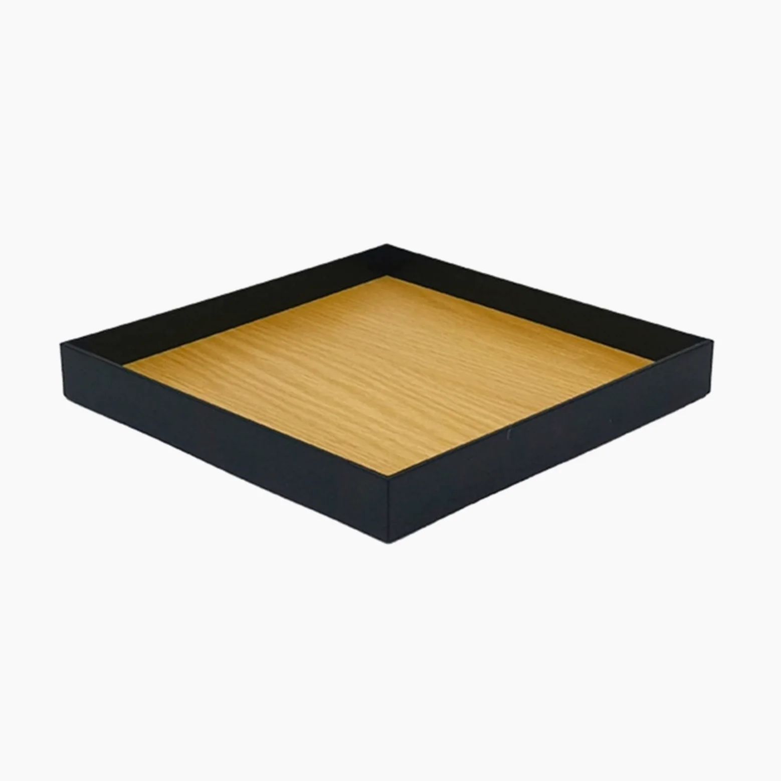 Tace do serwowania Geometryczny kształt księżyca Taca do serwowania Uchwyt na biżuterię Aromaterapeutyczny organizer na świece z usłojeniem drewna Talerz do potraw (D) (D)