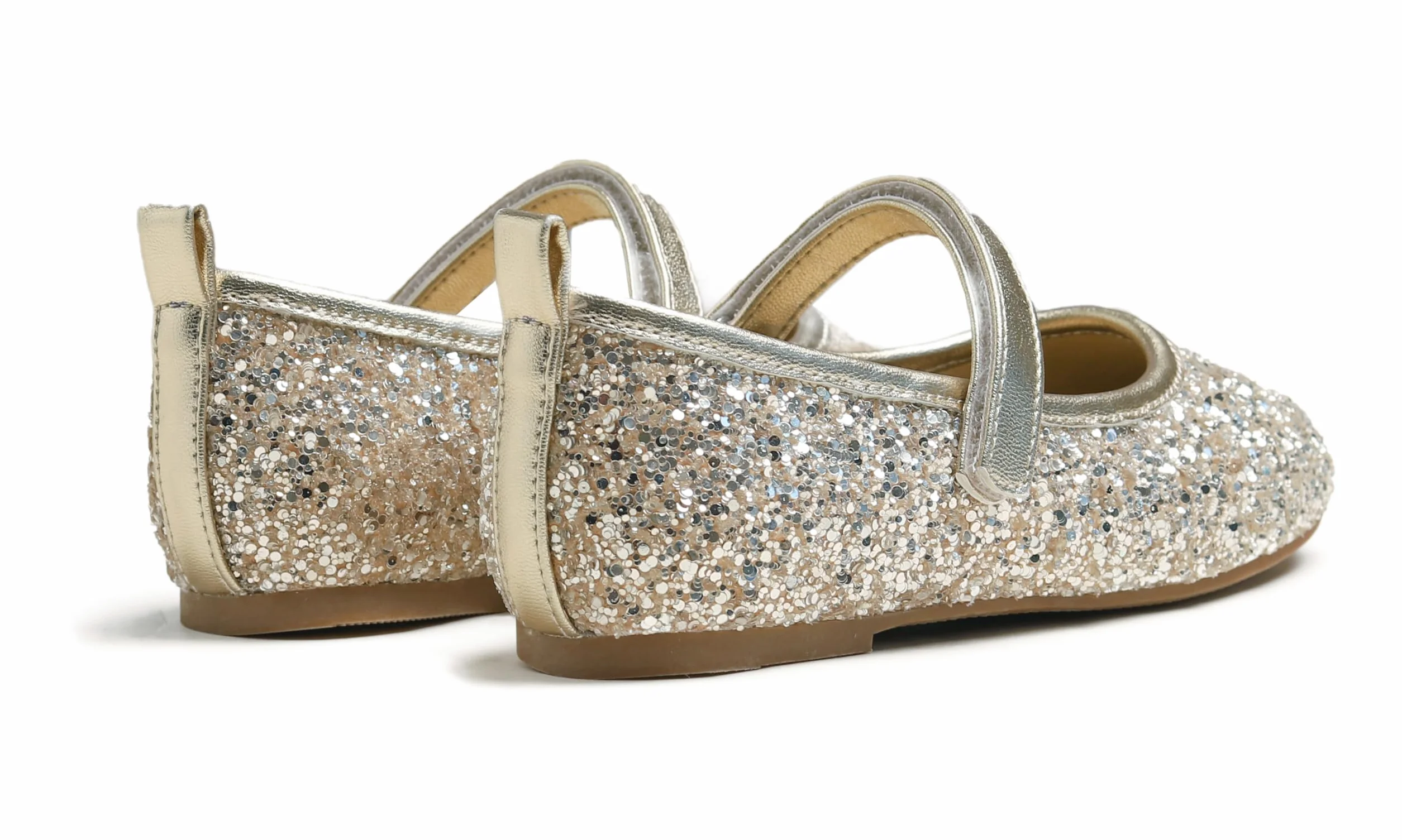 FEVERSOLE Dziewczęce urocze sukienki Mary Jane buty miękkie imprezowe świąteczne baleriny