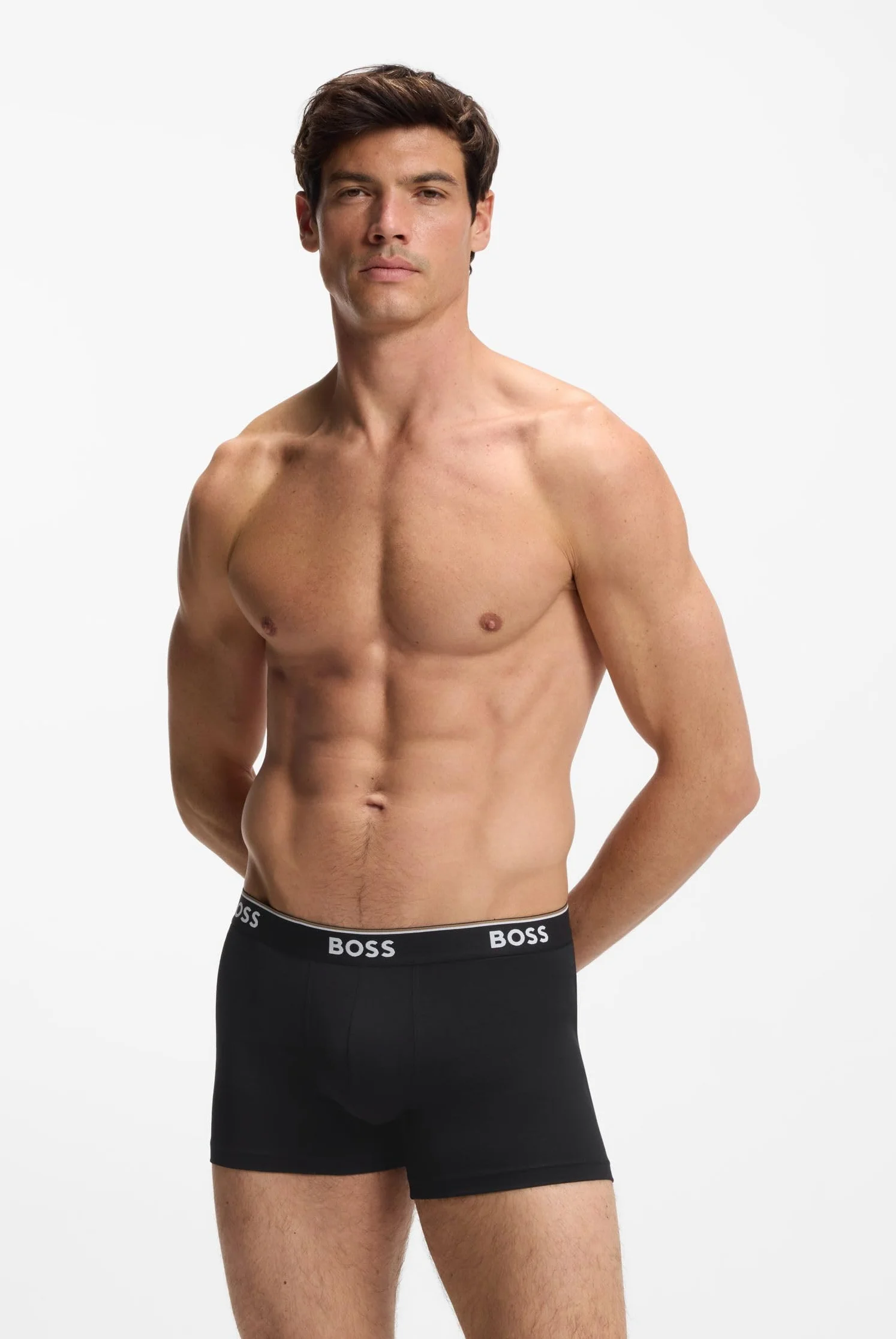 Hugo Boss Mężczyźni Power Bokserki, Czarny, L