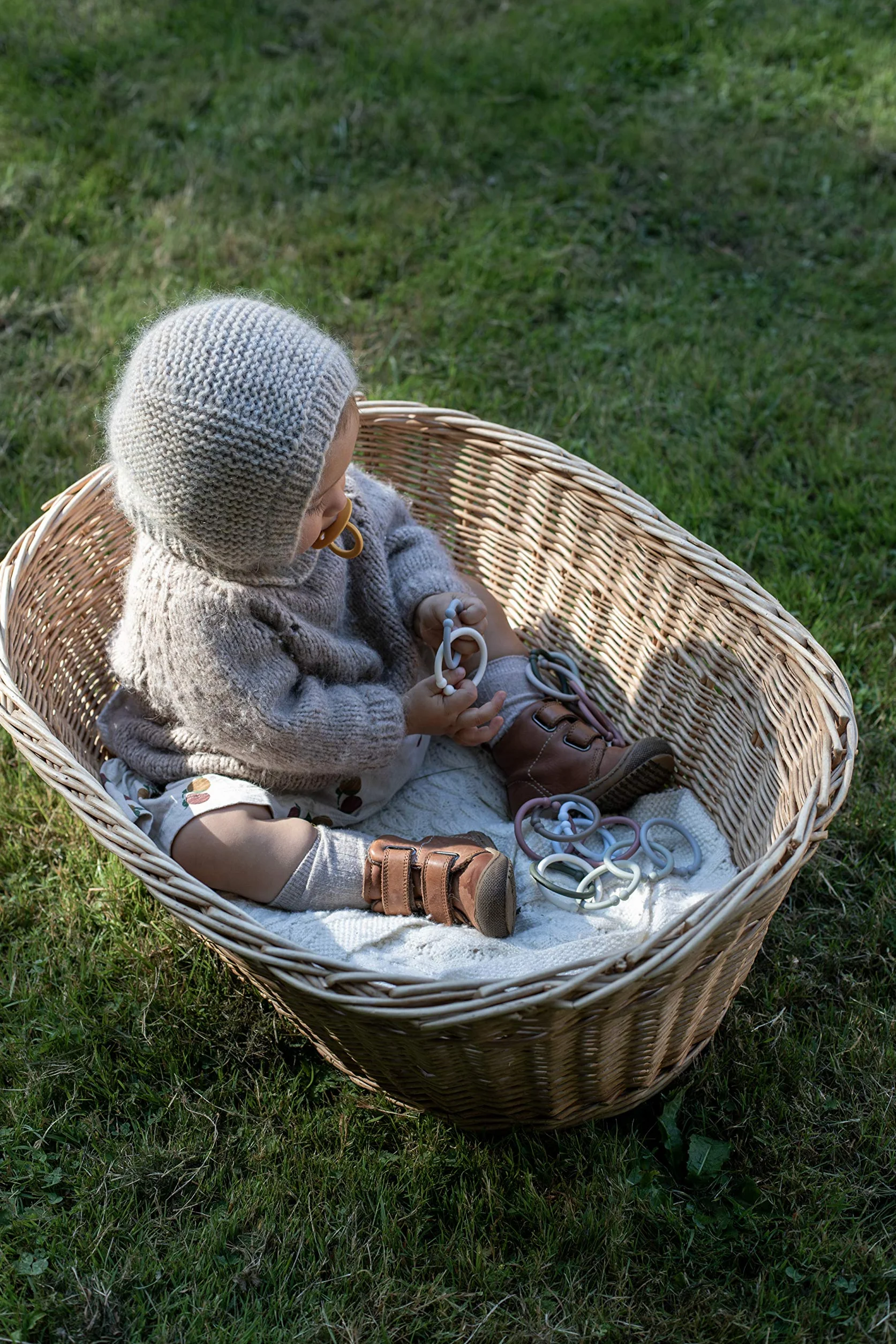 BIBS ZAWIESZKI, 12 szt., Bez BPA, Bezpieczeństwo w kontakcie z żywnością, Jeden rozmiar, Cloud/Baby Blue/Petrol
