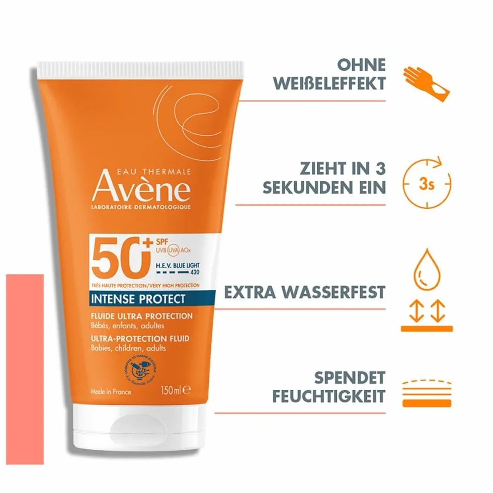 EAU THERMLE AVENE INTENSE PROTECT SPF 50+ 150 ml, nowy pakiet