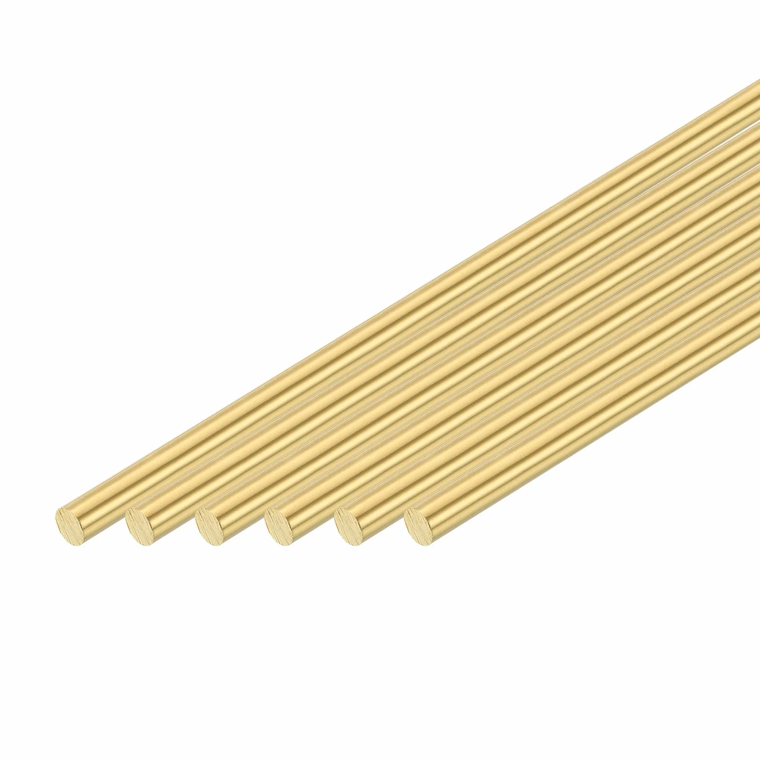 QUARKZMAN 24 szt. Solidny okrągły pręt mosiężny 5/64 "(2mm) średnica, 6 "(153mm) Długość H62 Pręt mosiężny tokarka przemysł i rzemiosło DIY