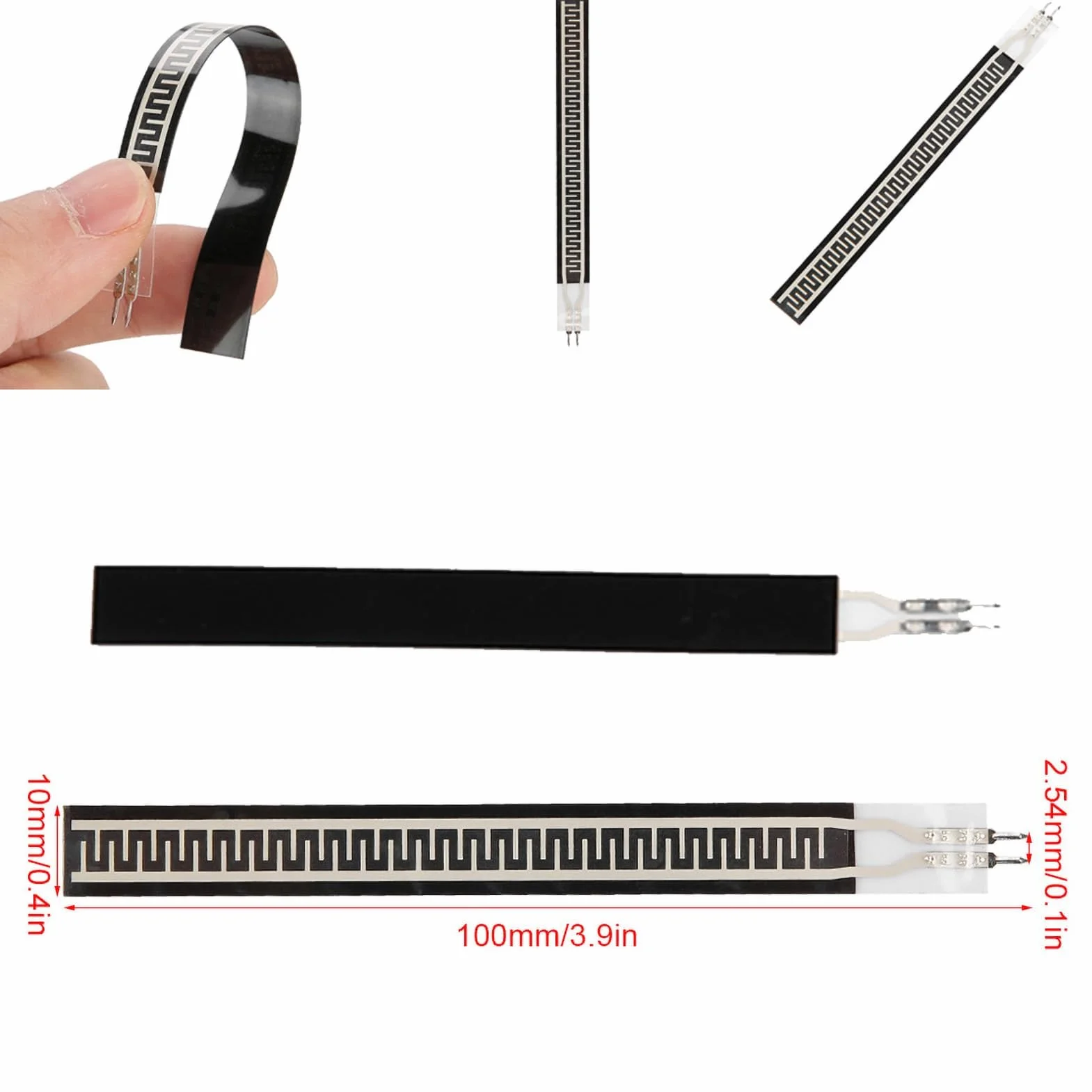 Czujnik ciśnienia ZD10-100, 0-500g, 100x10mm, Czujnik siły filmu, DC 3.3V, Monitorowanie poza łóżkiem