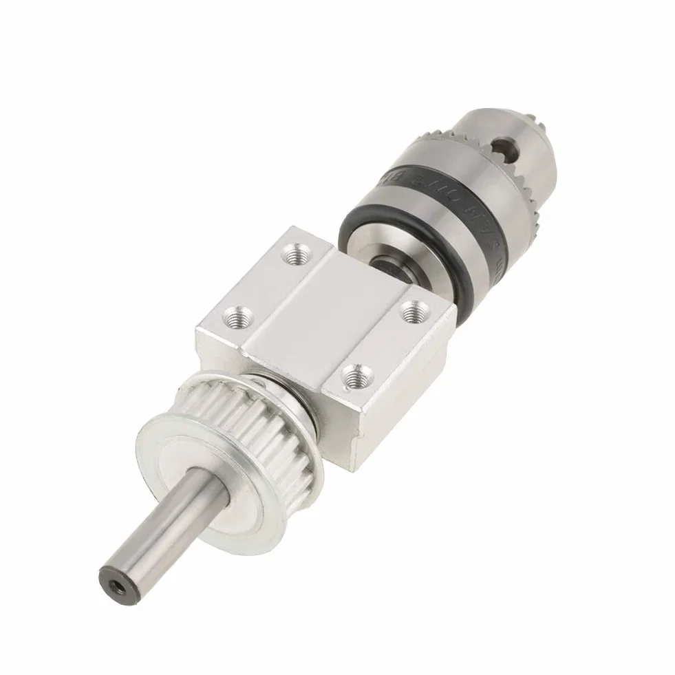 0. 005 mm Unpowered Spindle Tokarka Prasa Silnik Chuck Wiertarka Wrzeciono Mini Rozmiar Wysoka precyzja do wiertarki stołowej DIY wiertarki Narzędzia ręczne