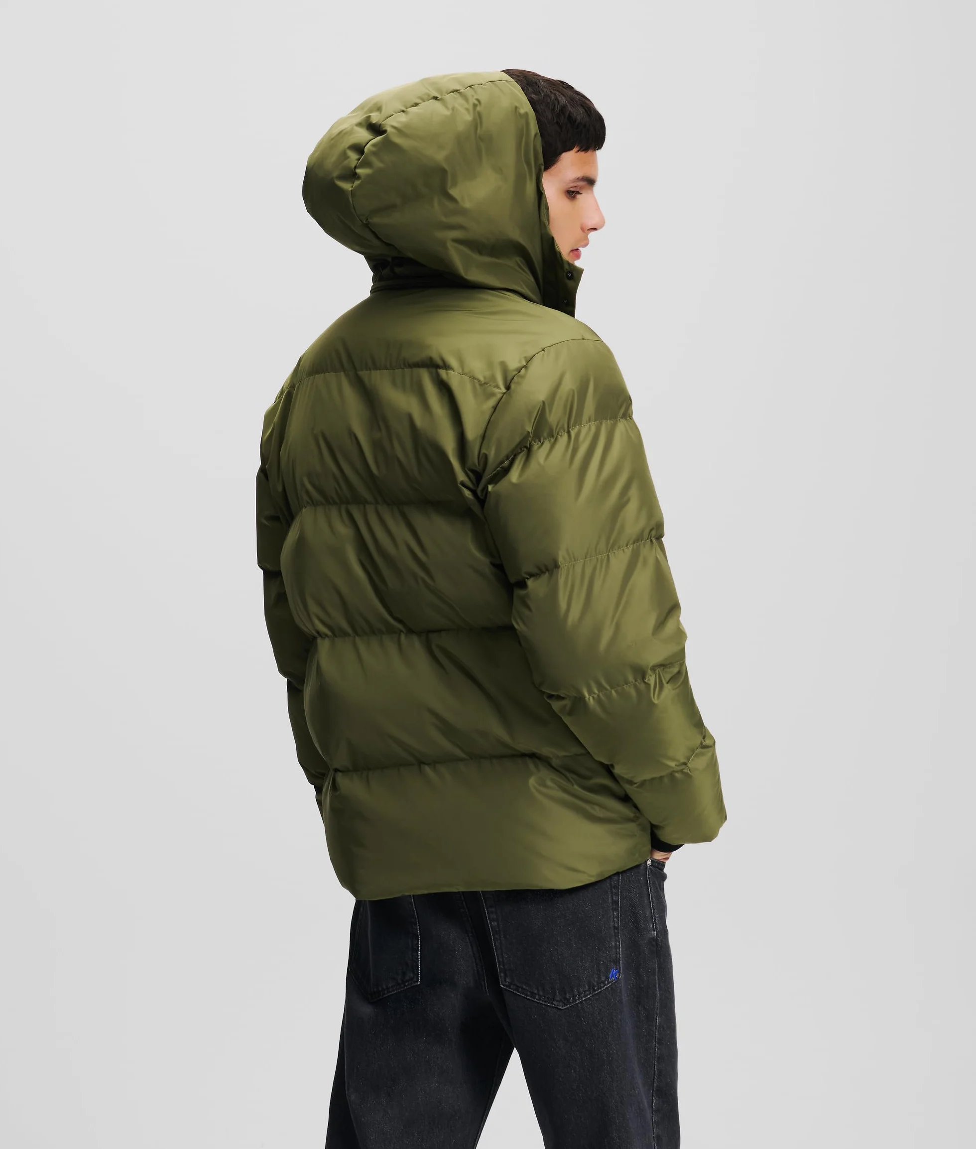 Jeansy Karl Lagerfeld, Męskie, Pikowane, Regular Fit, Zielony, L
