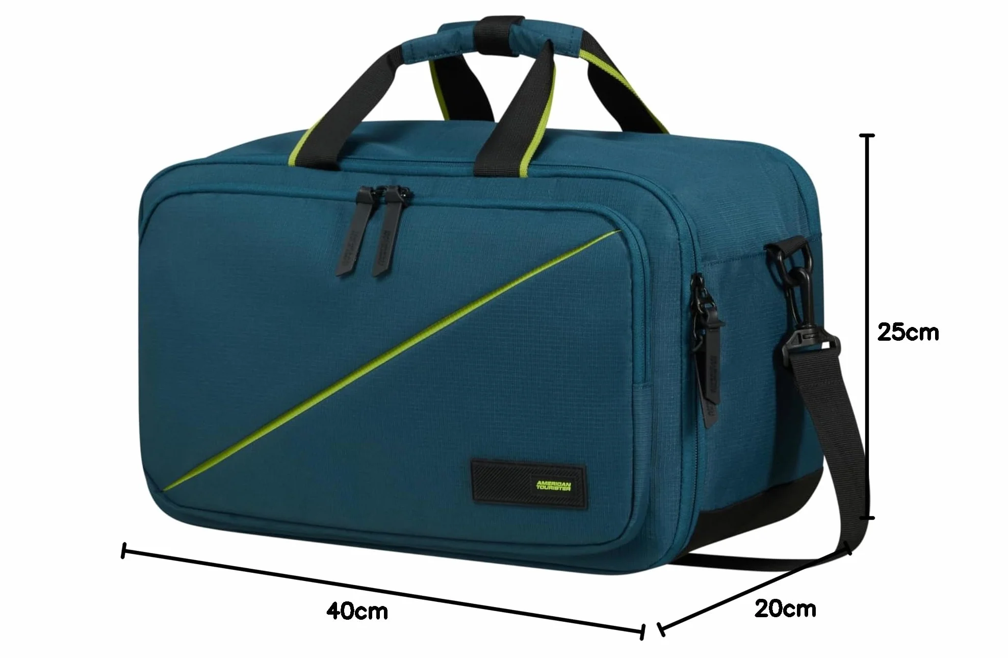 American Tourister Take2Cabin - Ryanair Torba podróżna 3-Way, 40 cm, 25 l, niebieski (Harbor Blue)