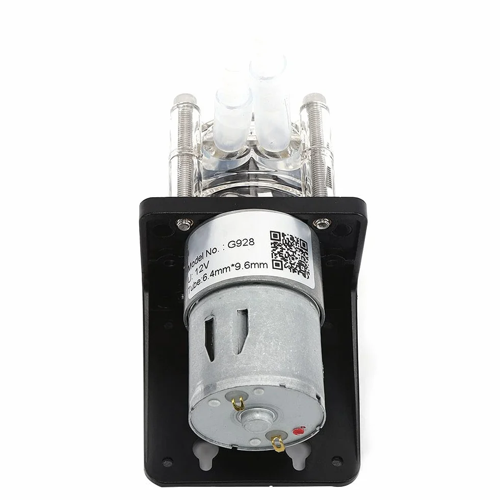 Pompa perystaltyczna trzy rolki 500 ml / M pompa dozująca przekładnia silnik laboratoryjna pompa perystaltyczna akwarium pompa dozująca krople z podstawą (12 V)