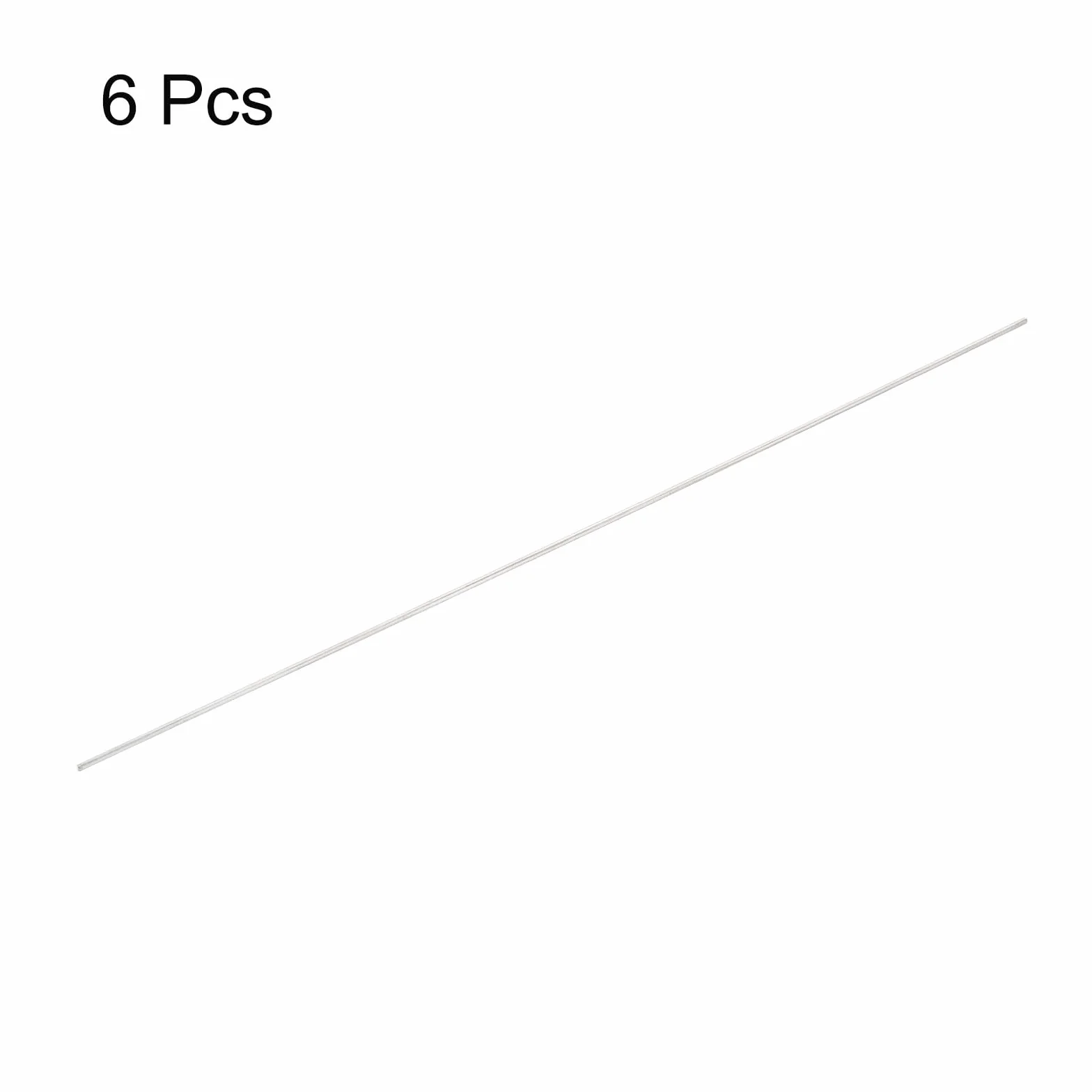 QUARKZMAN 6 szt. okrągły pręt ze stali nierdzewnej 304, 1 mm x 300 mm, do różnych projektów typu "zrób to sam", model samochodu samolotu