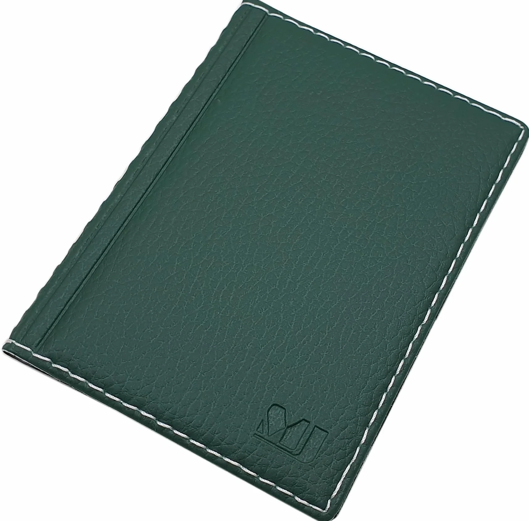 myledershop Eleganckie etui na dowód osobisty / etui na karty kredytowe z kontrastowym szwem, 12 przegródek, MJ-Design Germany Made in EU, Einheitsgröße