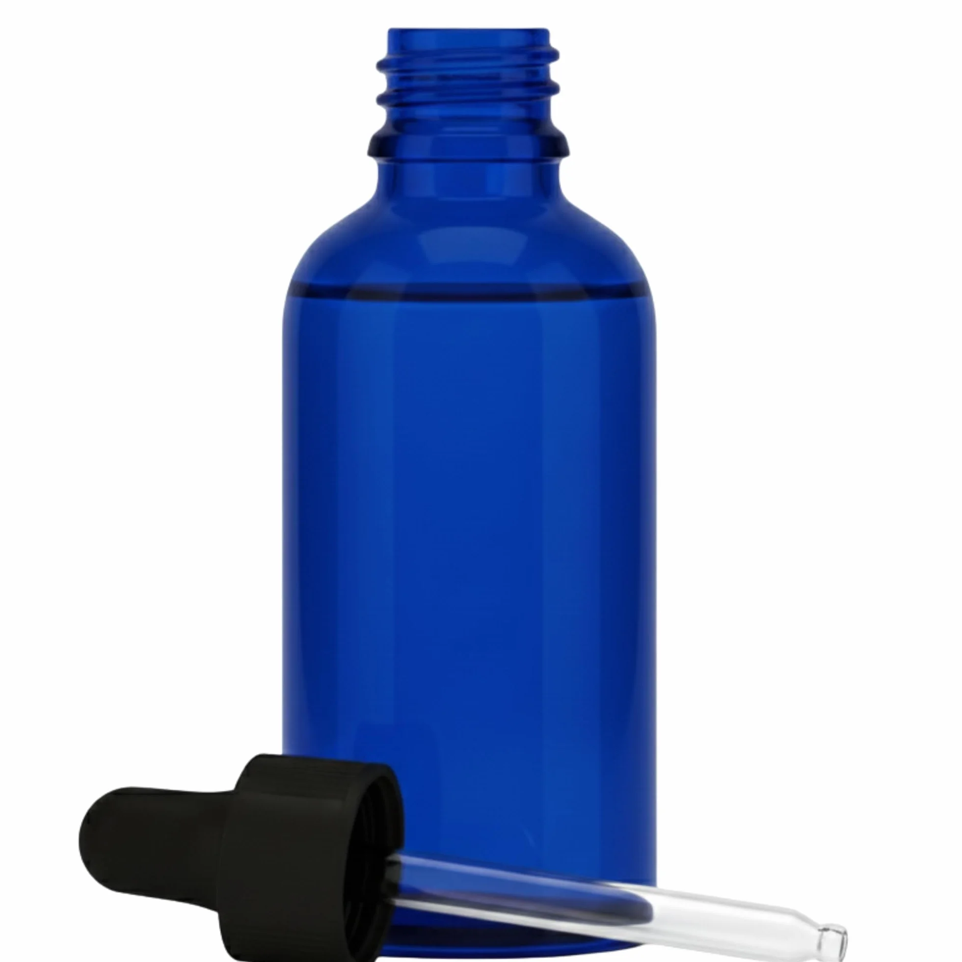 Szklane butelki z zakraplaczem 100 ml 2 sztuki niebieski do olejków eterycznych