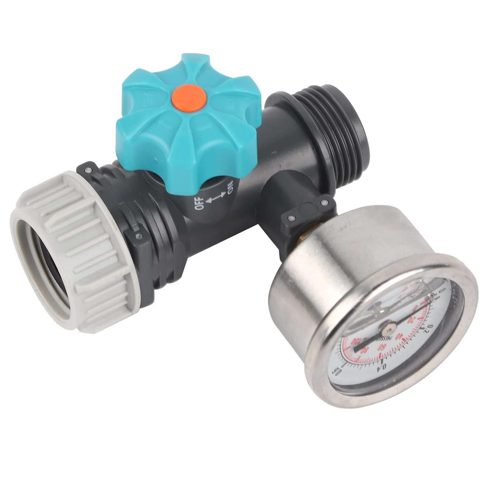 Regulowany zawór regulacji ciśnienia wody G3/4 cala z manometrem regulator nawadniania ogrodu szklarniowego, regulator ciśnienia wody, reduktor ciśnienia, zawór redukujący ciśnienie