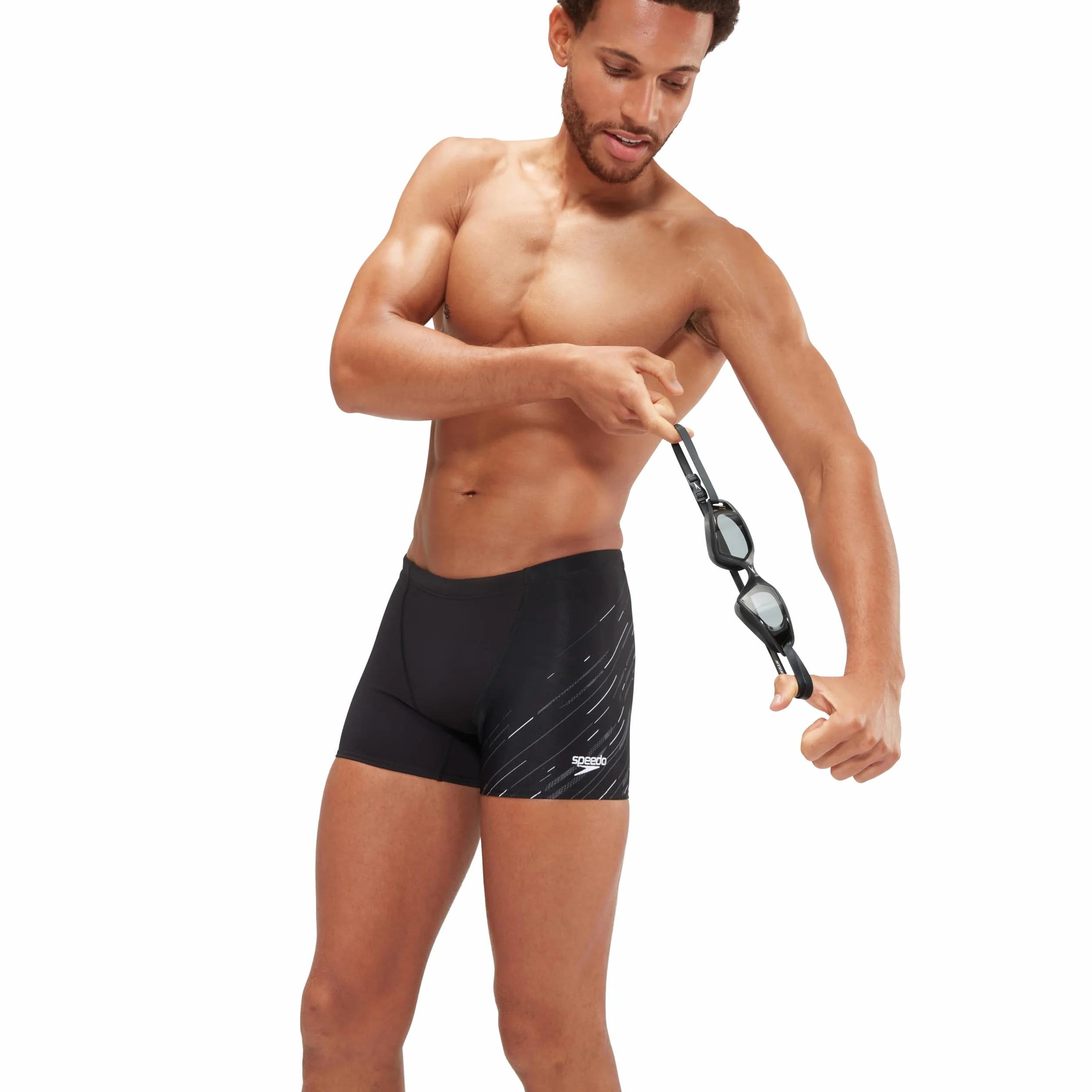 Speedo Hyperboom V-Cut Aquashort dla chłopców | szybkoschnący | trening | fitness | strój kąpielowy odporny na chlor (1 szt.)