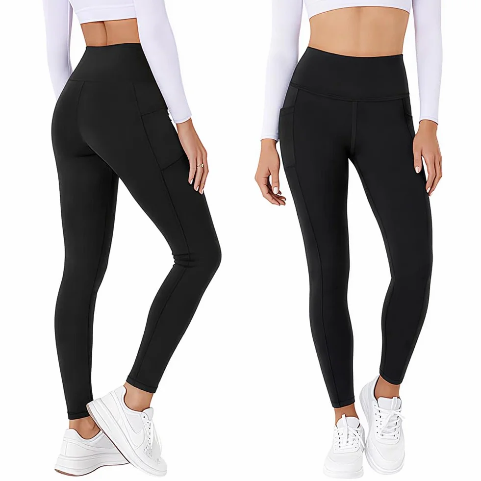 Damskie spodnie do jogi/spodnie do jogi bootcut siłownia legginsy z wysokim stanem spodnie do jogi legginsy kompresyjne do biegania lekkie sportowe legginsy treningowe spodnie do biegania