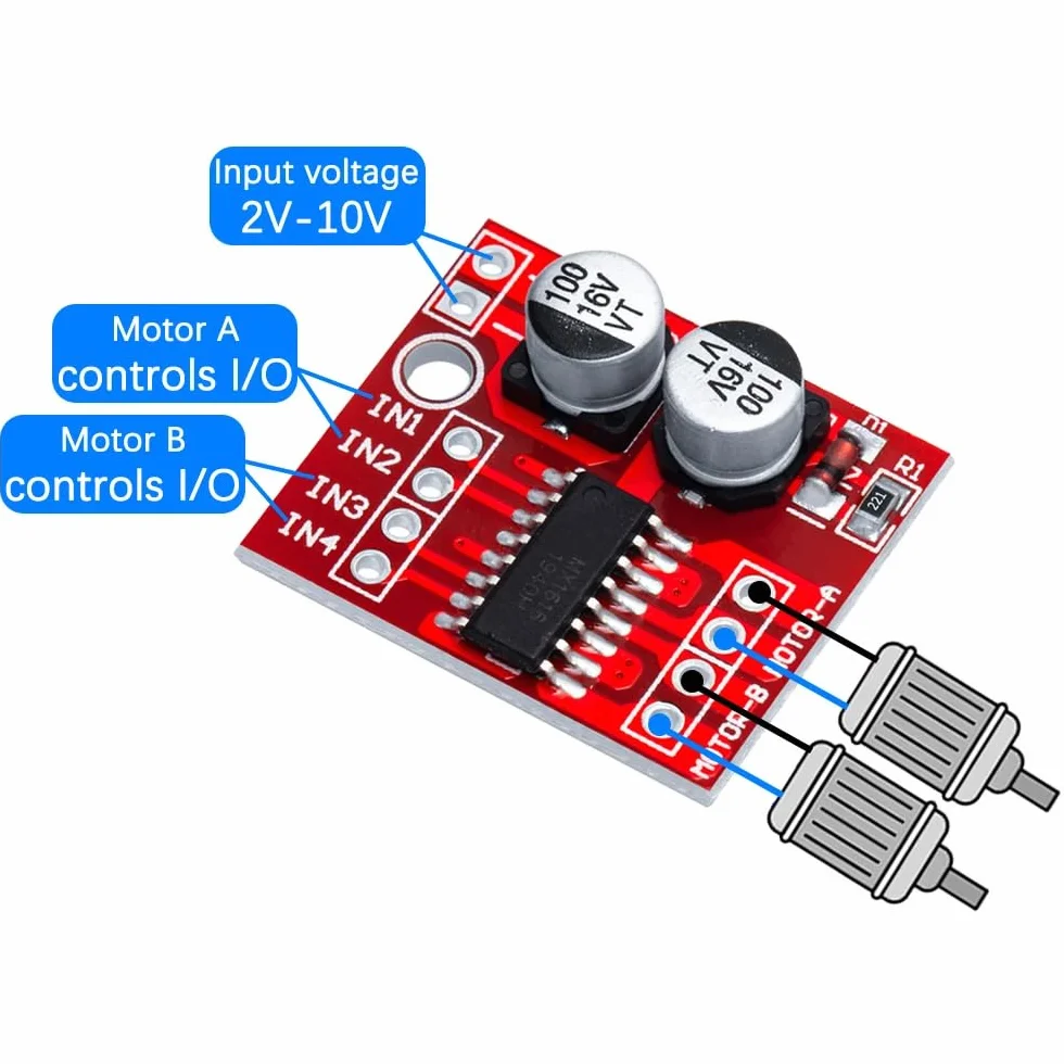 DollaTek 5 sztuk Dual Driver L298N PWM Speed ??DC silnik sterownik deska z podwójnym mostkiem silnika krokowego H-Bridge