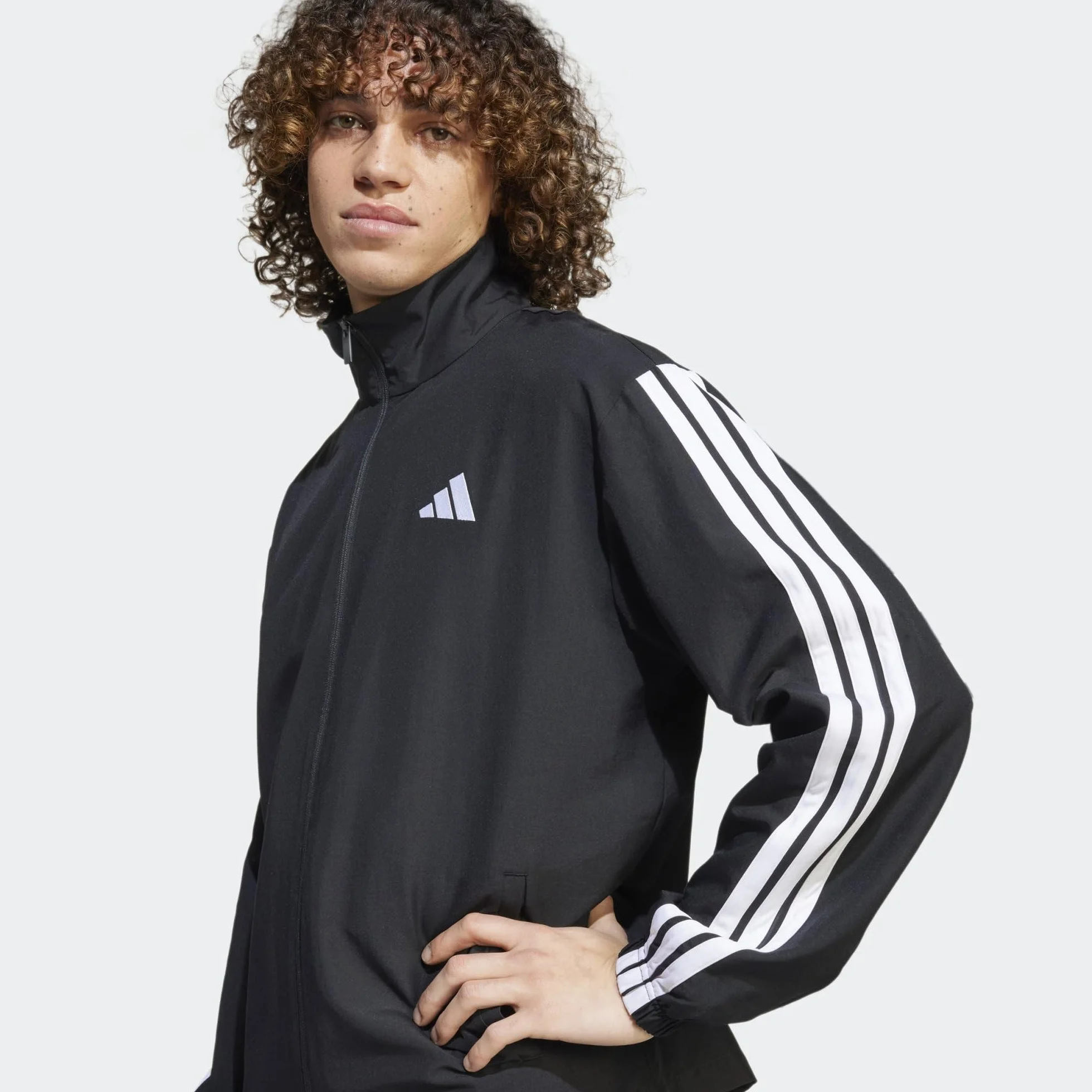 Adidas 3 Stripes Woven Tracksuit Men Czarny L