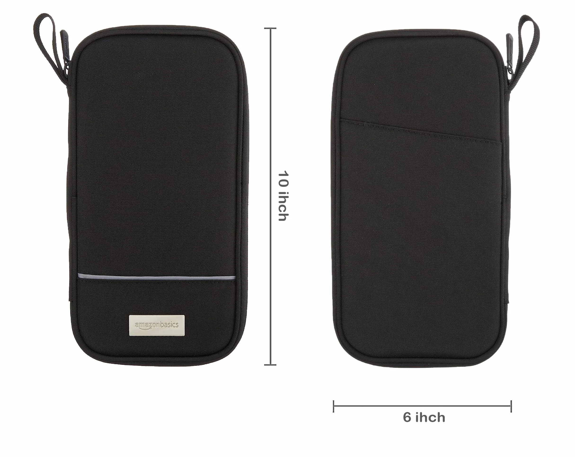 Amazon Basics Etui Podróżne z Blokowaniem RFID, Czarne