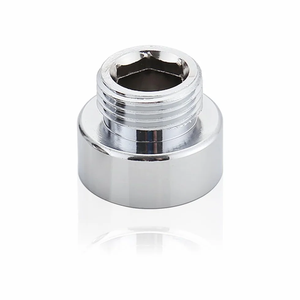 Dreamil Gwint wewnętrzny 3/4" na gwint zewnętrzny 1/2", łącznik rurowy, wysokiej jakości miedziany adapter węża prysznicowego, reduktor, podwójne połączenie śrubowe do podłączenia wody, węża
