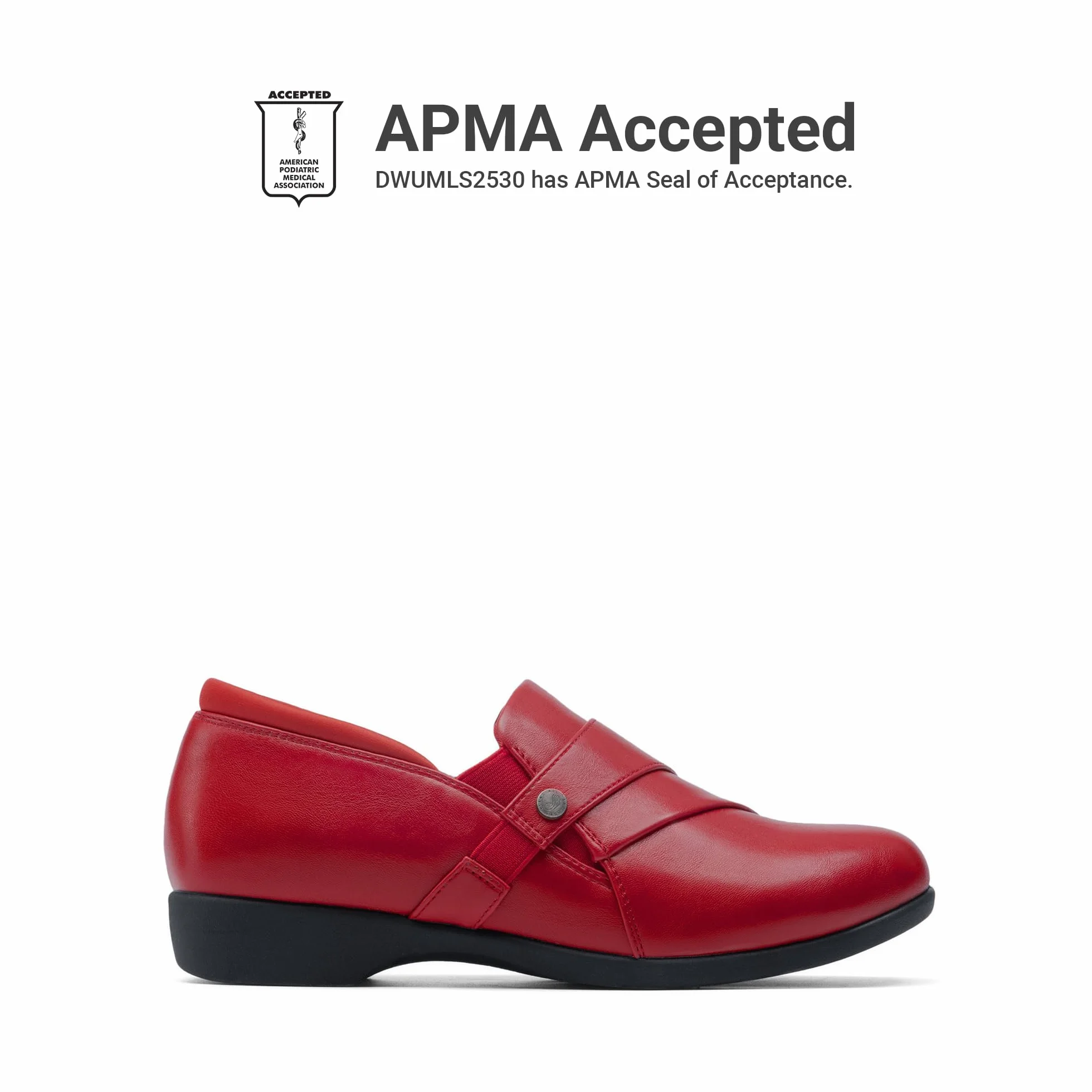 DREAM PAIRS Mokasyny dla kobiet wsuwane Komfortowe eleganckie mokasyny do pracy biurowej Mokasyny biznesowe i casualowe z ekoskórą, okrągły przód z podparciem sklepka, Czerwony, 41 EU