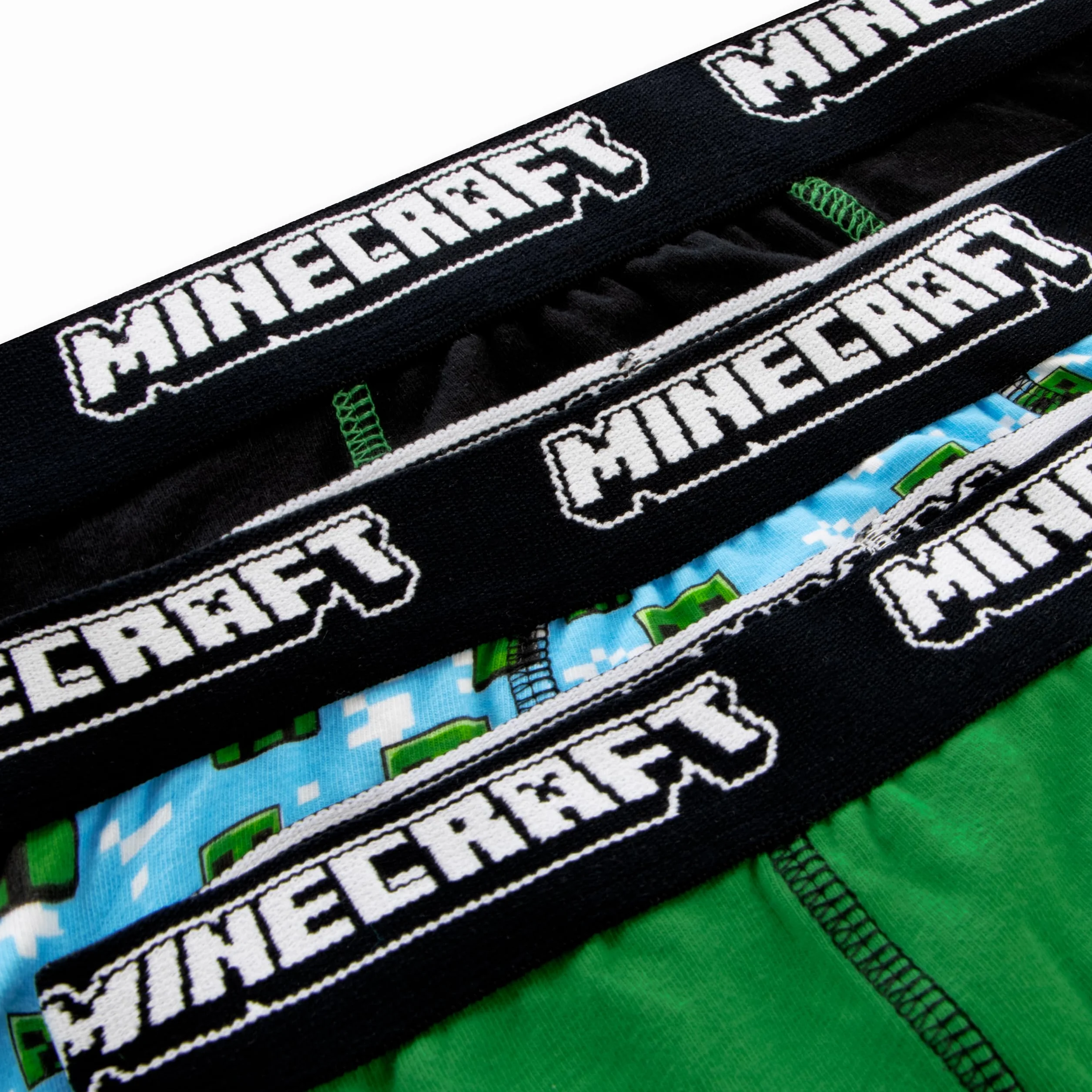 Bokserki Minecraft Dla Chłopców 3-Pack Creeper Bielizna Gamingowa Dzieci Spodnie Gamer