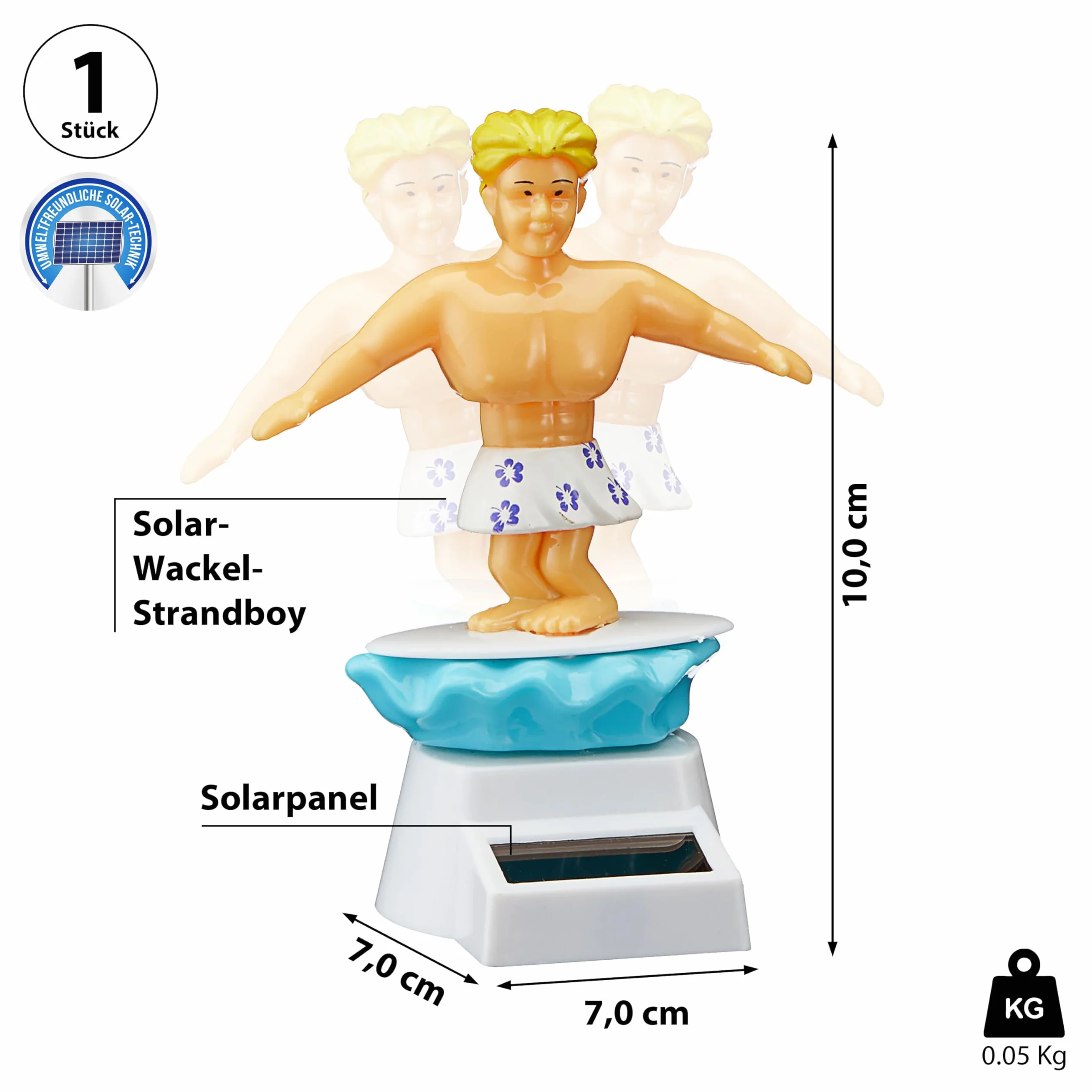 Cepewa Hula Solar Beach Boy Surfer plaża tancerz strój kąpielowy dekoracja samochodu
