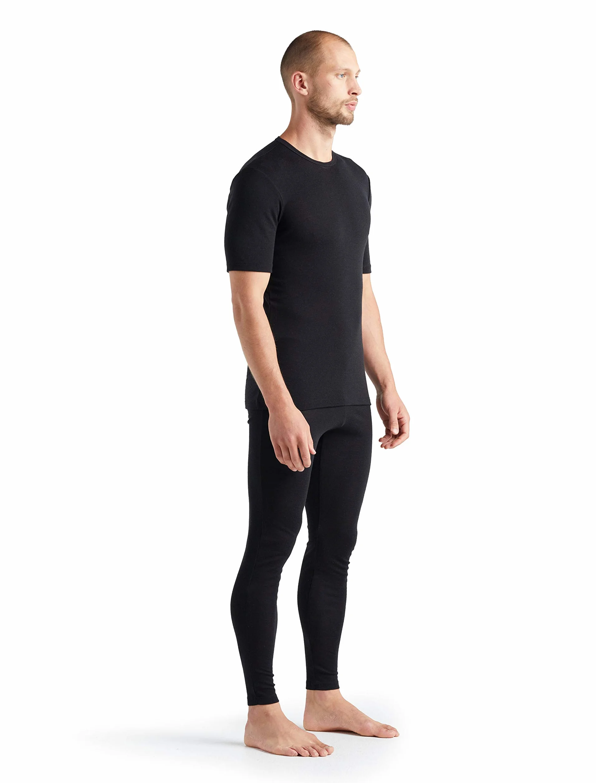 Icebreaker T-shirt Mężczyźni Everyday Crew Neck Base Layer Short Sleeve Top