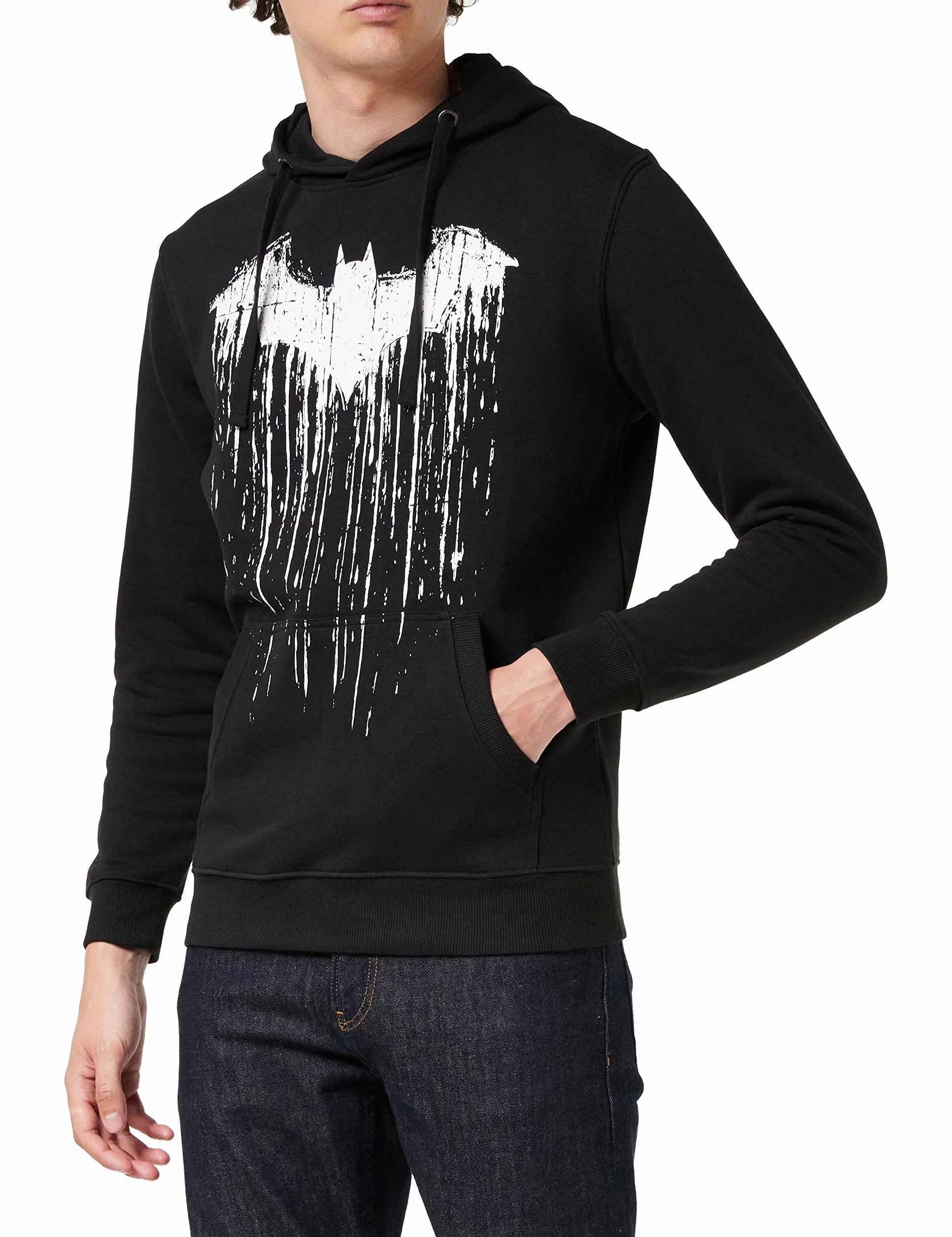DC Comics Bluza z kapturem Mężczyźni Farba Batmana