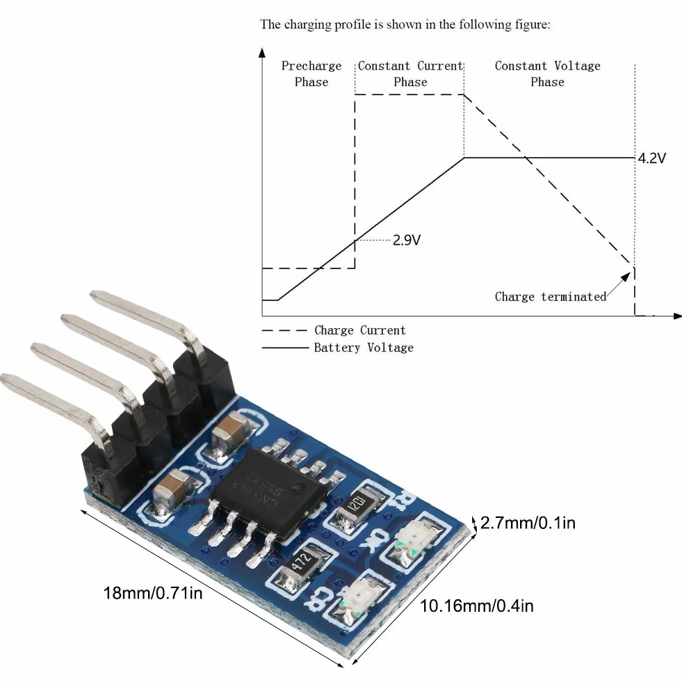 1A moduł ładowania Słonecznego 4.2V Kontroler ładowania Słonecznego 5v, 3.7V LiPo Li-ion ładowarka do Baterii Litowej MPPT moduł Kontrolera ładowania Słonecznego ze (z