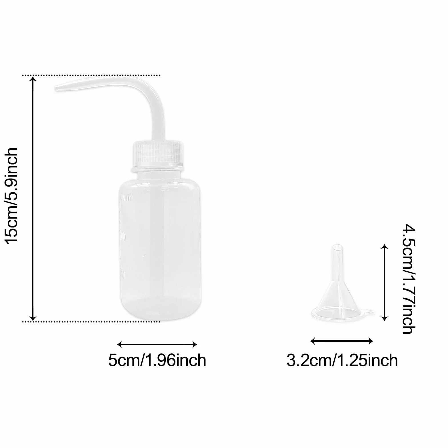 3 sztuki plastikowej pipety 250 ml butelka do wyciskania butelki do mycia, butelka z pipetą, 3 sztuki, lejek do laboratoriów 30 mm