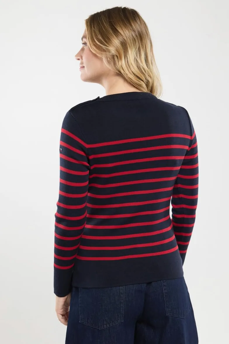 Armor Lux Sweter Kobiety Pull Marin "Briac" Femme