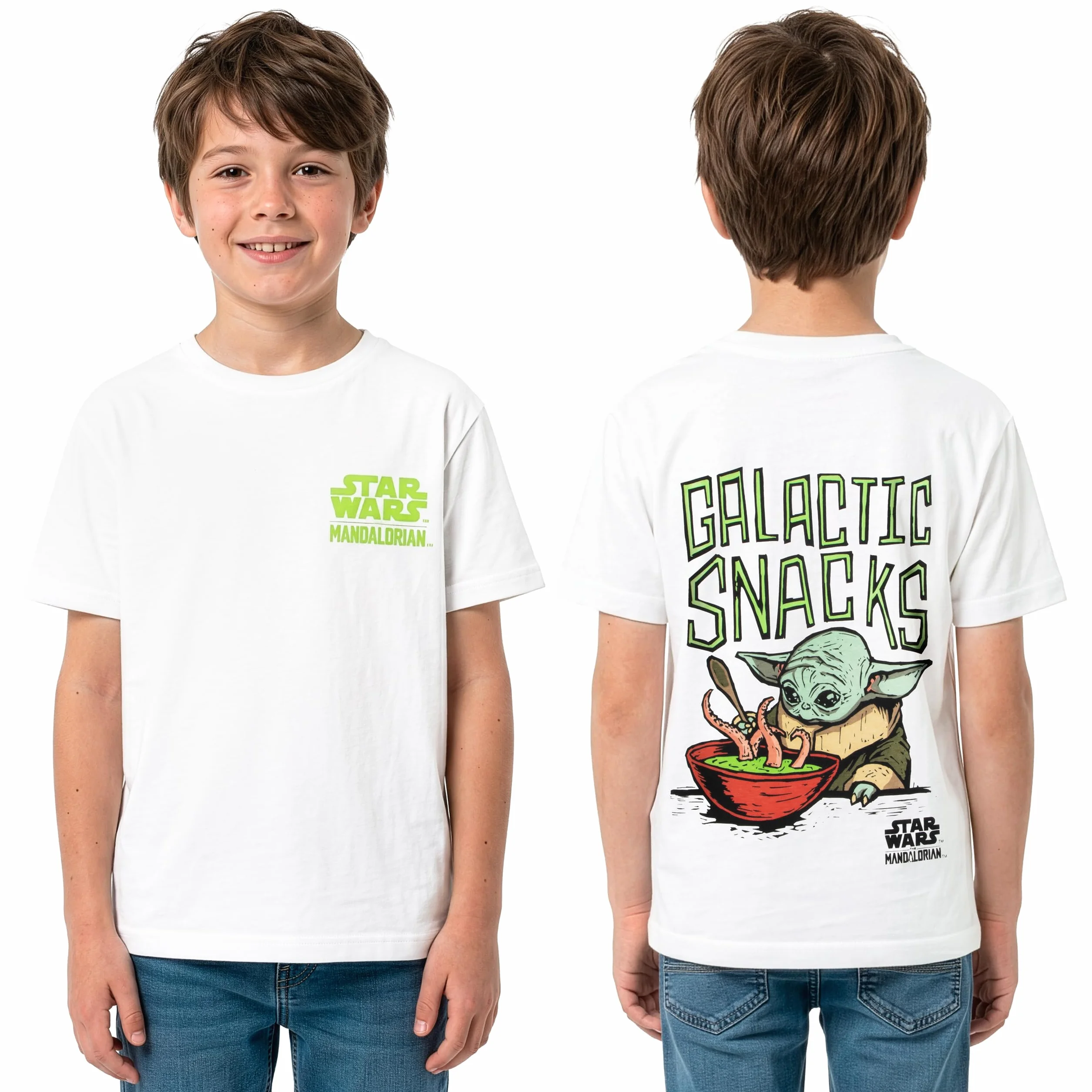 Star Wars The Mandalorian T-Shirt Dla Chłopców Grogu Krótki Rękaw